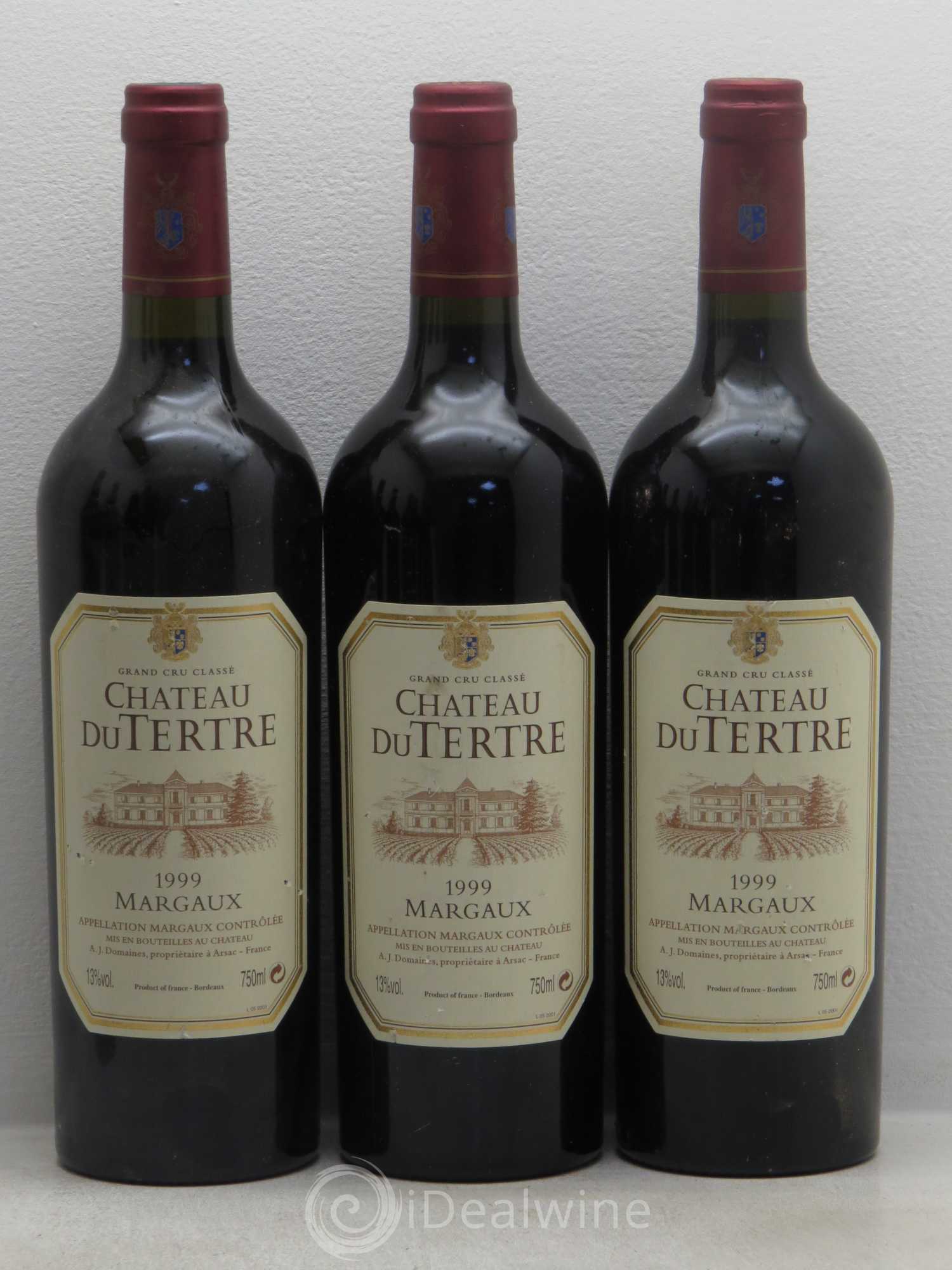 Château du Tertre 5ème Grand Cru Classé 1999 - Lot de 9 bouteilles - 3
