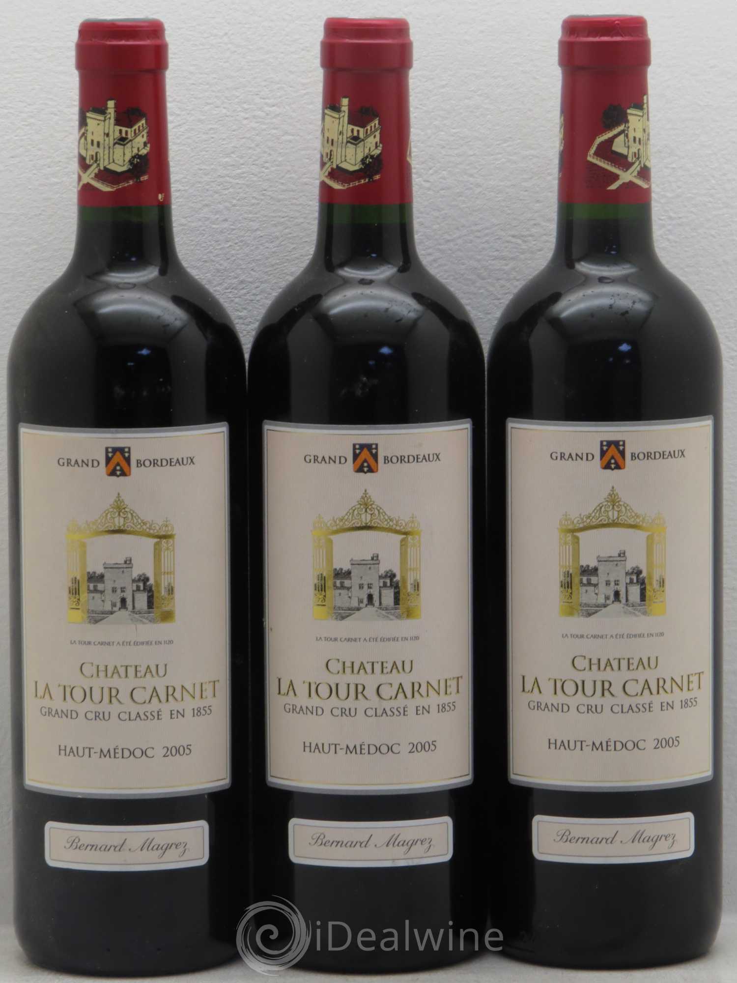 Château la Tour Carnet 4ème Grand Cru Classé 2005 - Lot de 6 bouteilles - 2