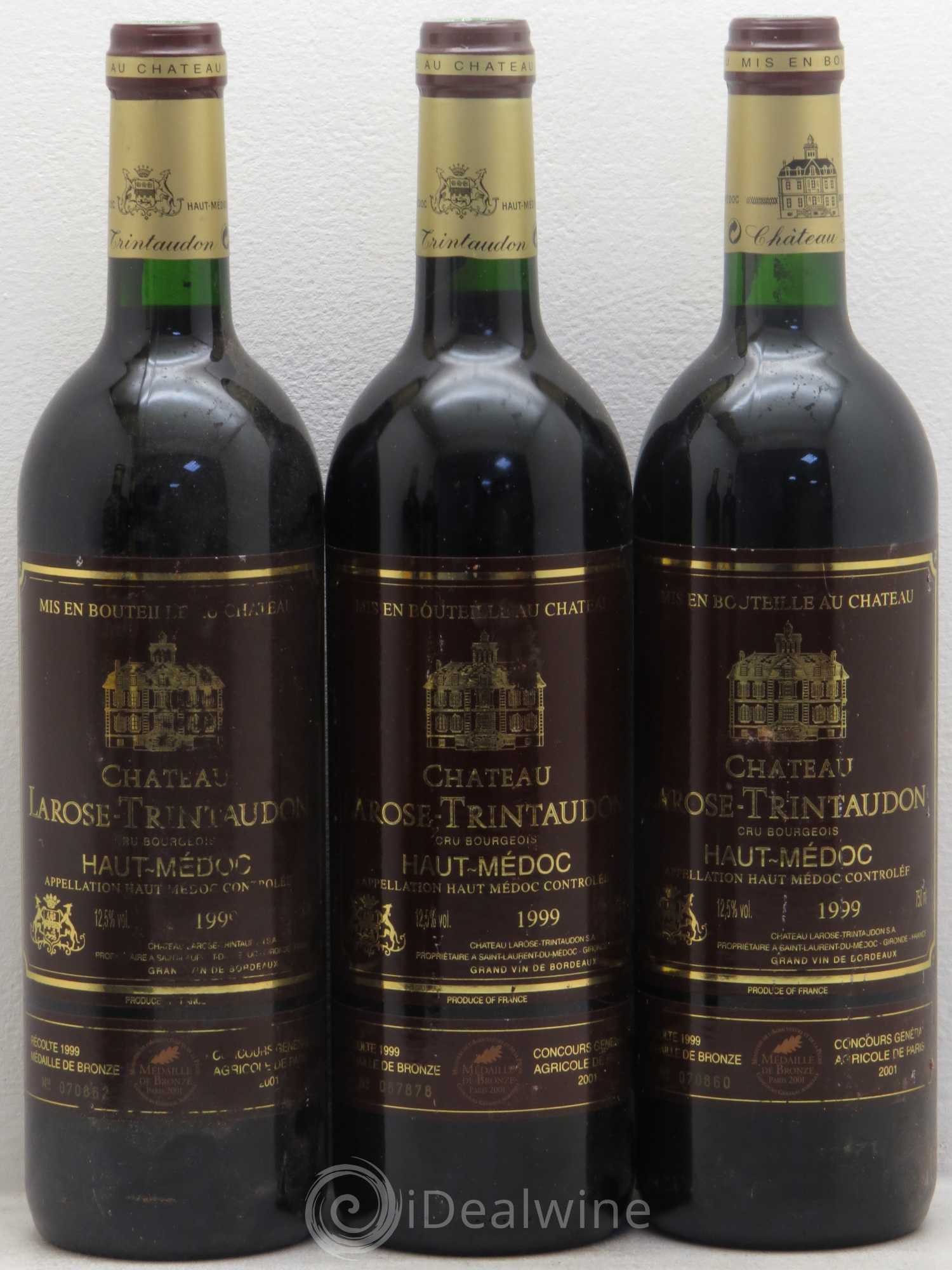 Château Larose Trintaudon Cru Bourgeois 1999 - Lot de 5 bouteilles - 1