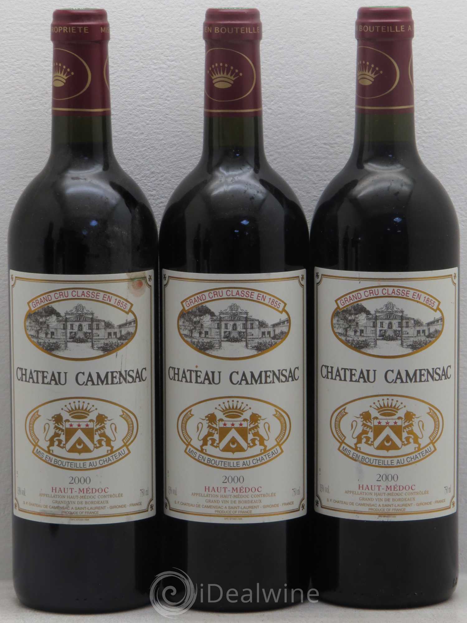 Château Camensac 5ème Grand Cru Classé 2000 - Lot de 6 bouteilles - 1