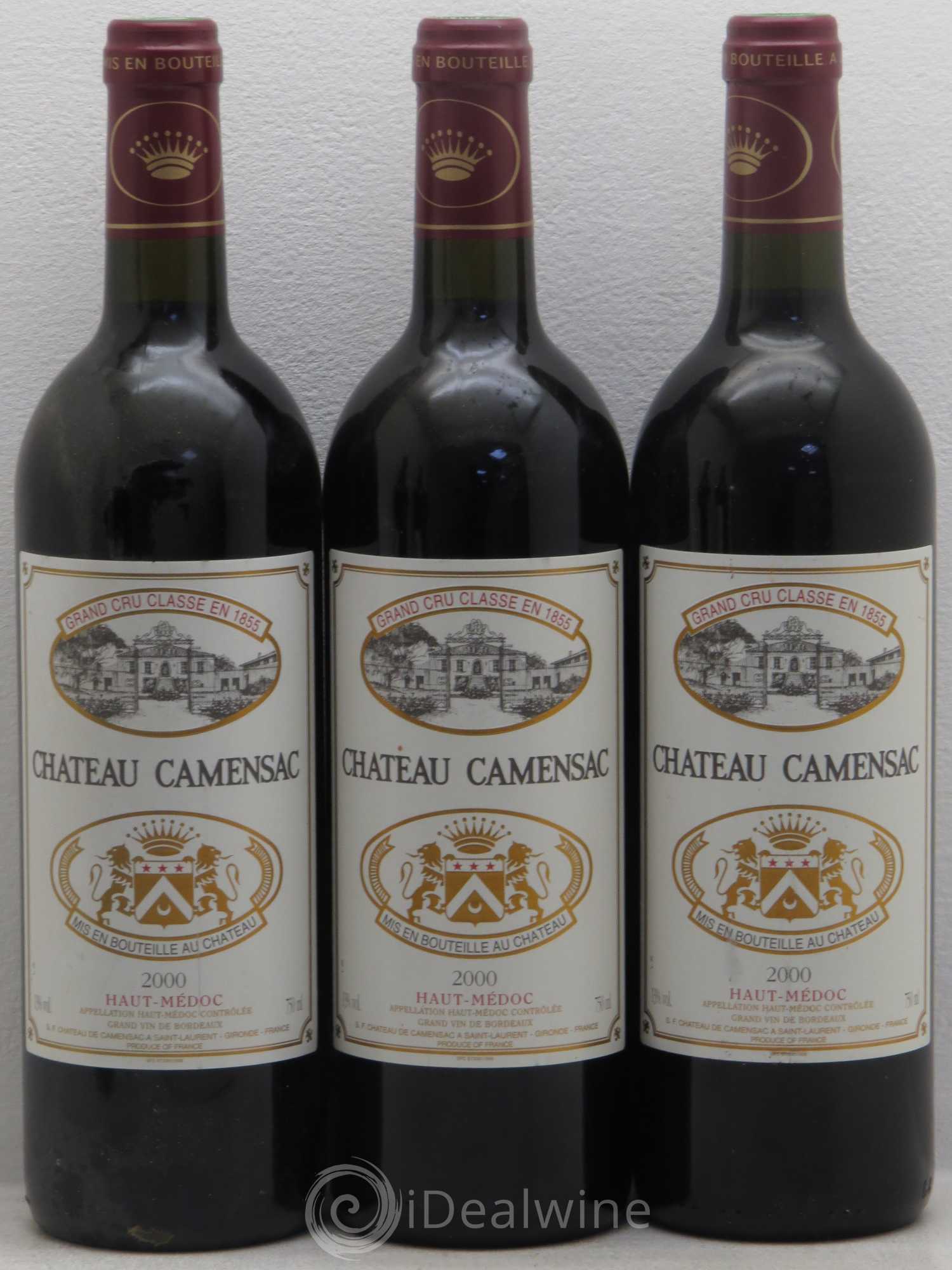 Château Camensac 5ème Grand Cru Classé 2000 - Lot de 6 bouteilles - 2