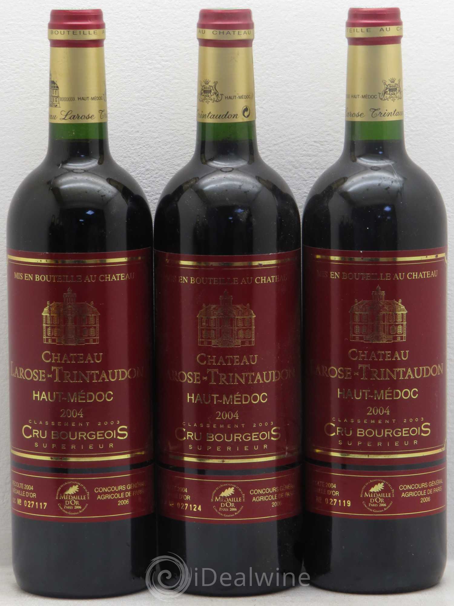 Château Larose Trintaudon Cru Bourgeois 2004 - Lot de 6 bouteilles - 1