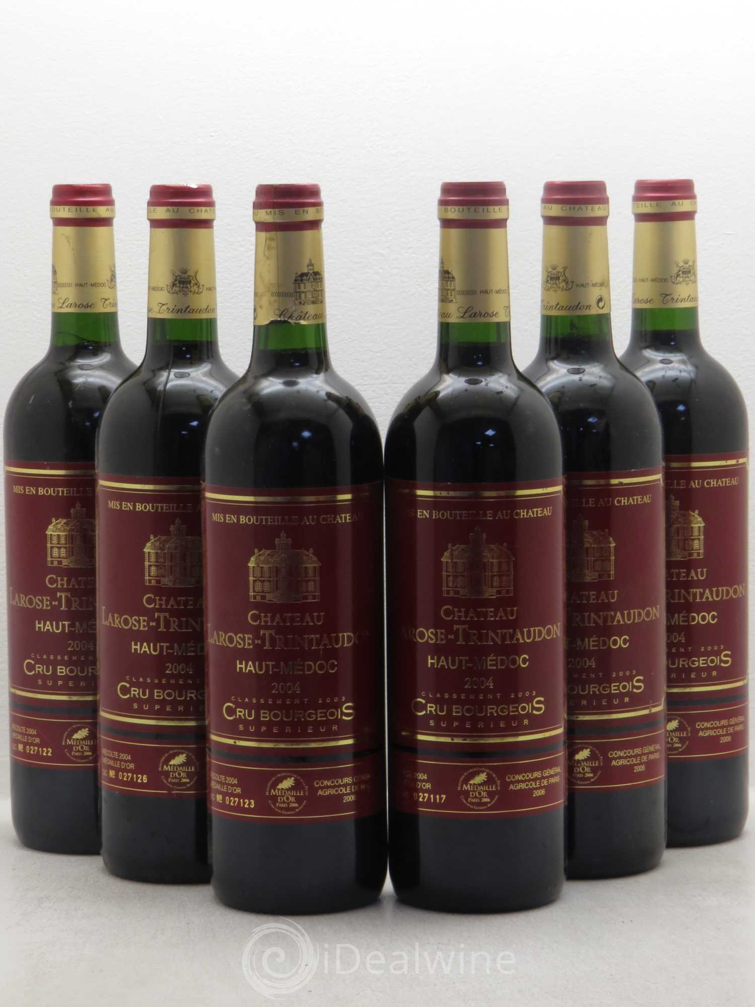 Château Larose Trintaudon Cru Bourgeois 2004 - Lot de 6 bouteilles - 0