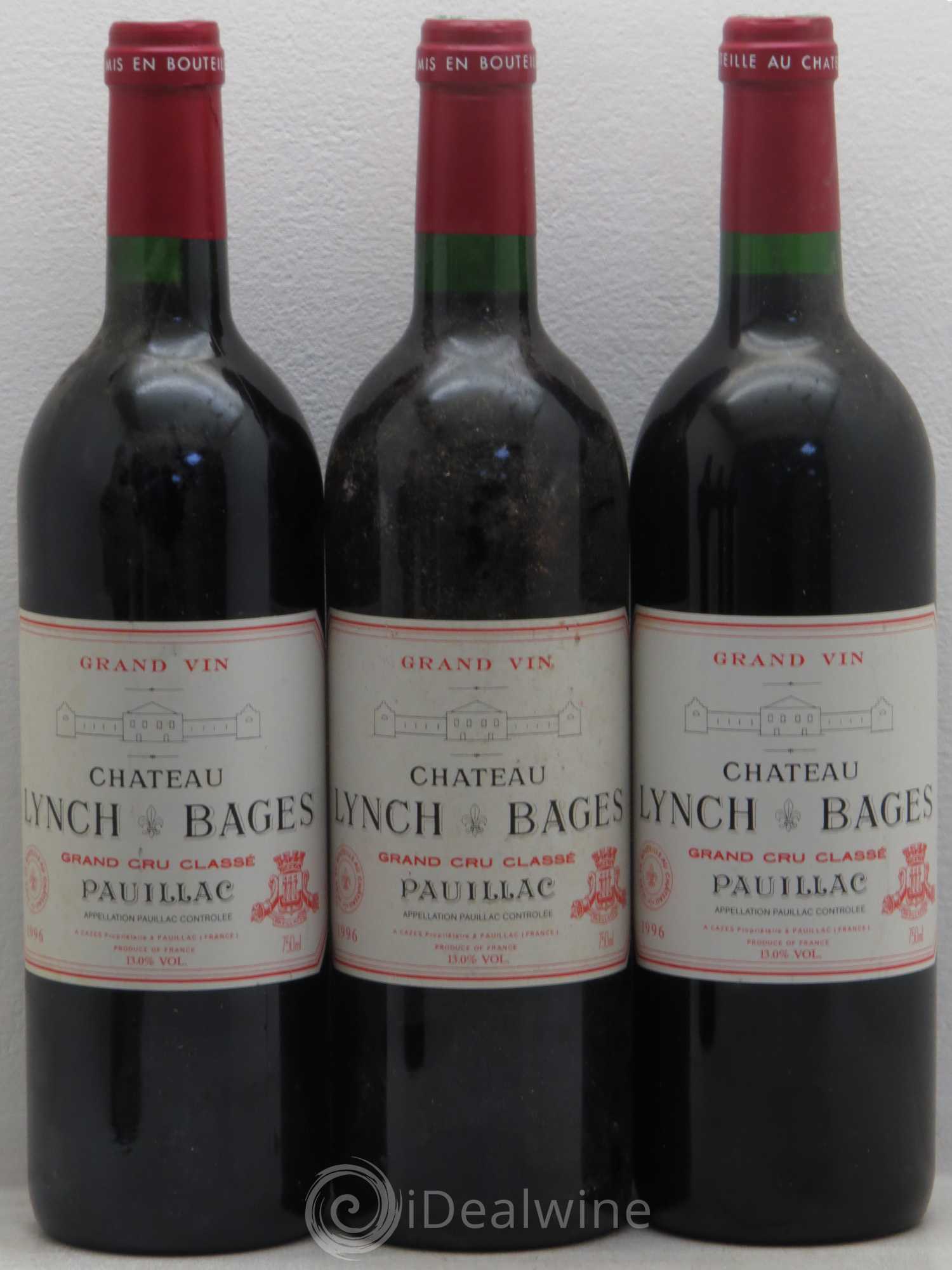 Château Lynch Bages 5ème Grand Cru Classé 1996 - Lot de 6 bouteilles - 2