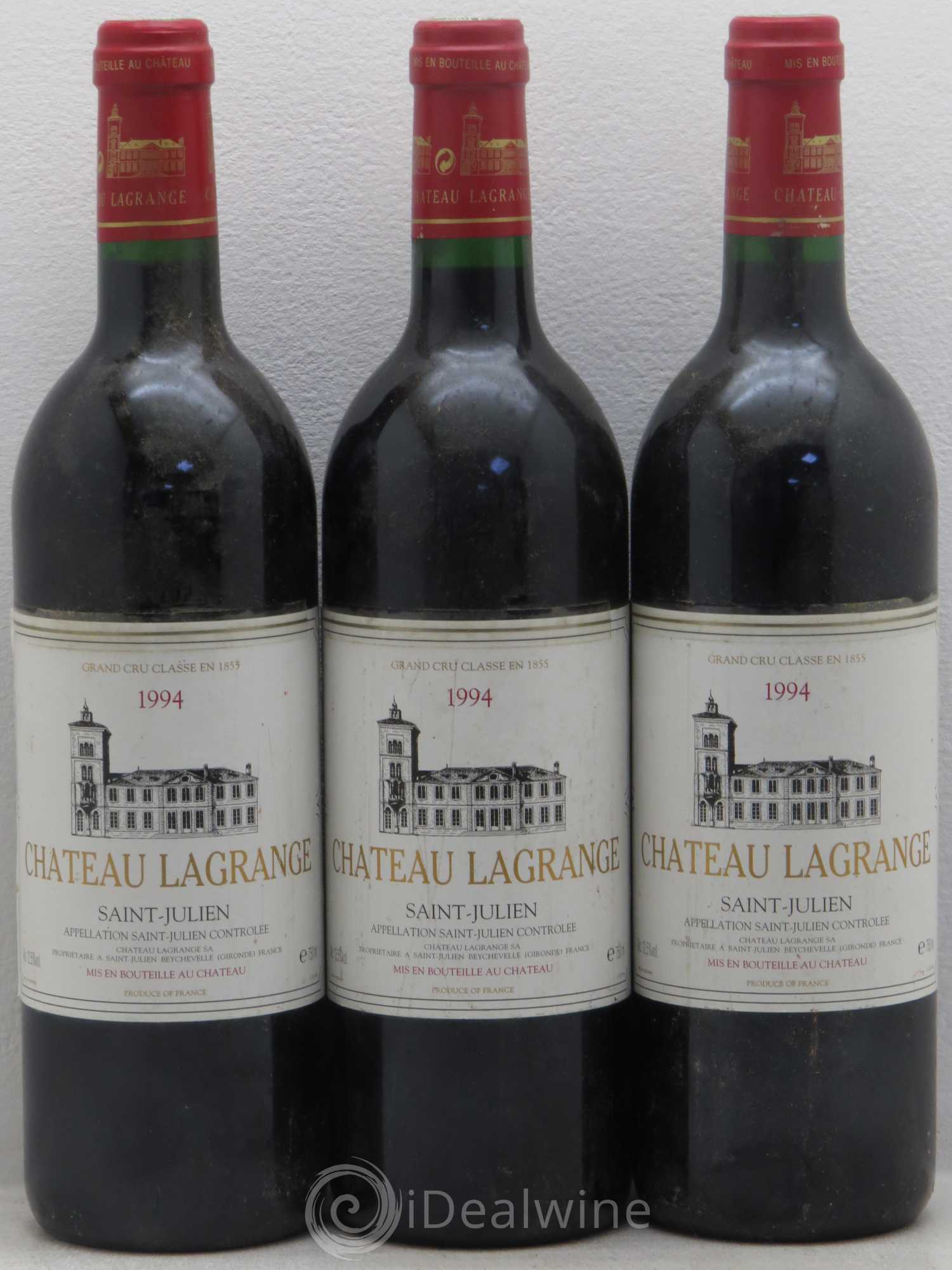 Château Lagrange 3ème Grand Cru Classé 1994 - Lot de 3 bouteilles - 0