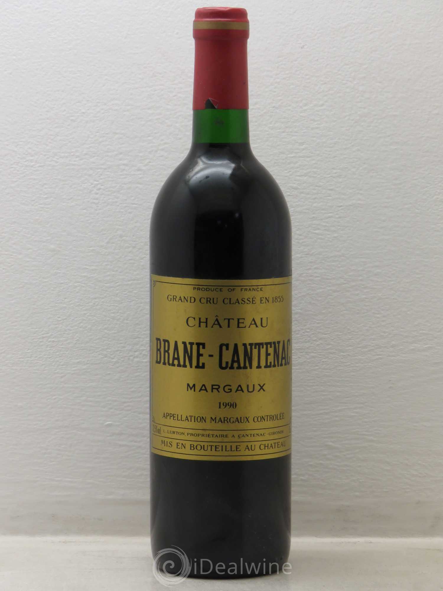 Château Brane Cantenac 2ème Grand Cru Classé 1990 - Lot de 1 bouteille - 0