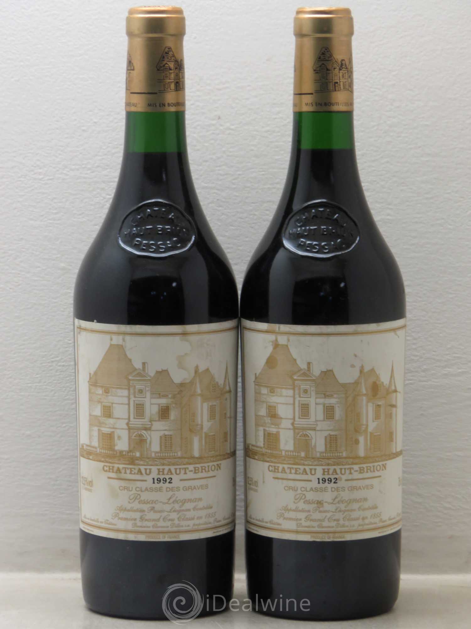 Château Haut Brion 1er Grand Cru Classé 1992 - Lot de 2 bouteilles - 0