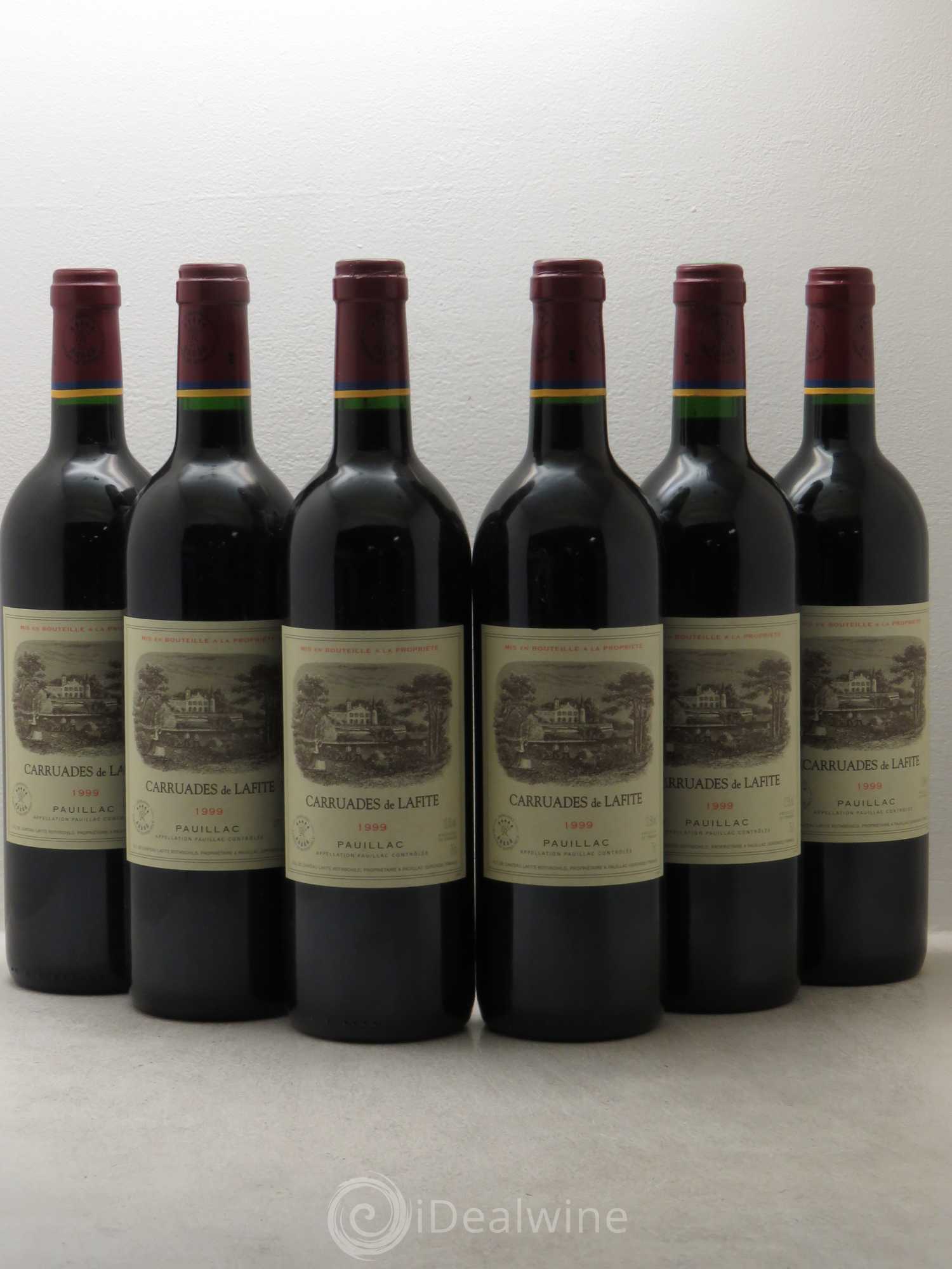 Carruades de Lafite Rothschild Second Vin 1999 - Lot de 6 bouteilles - 0