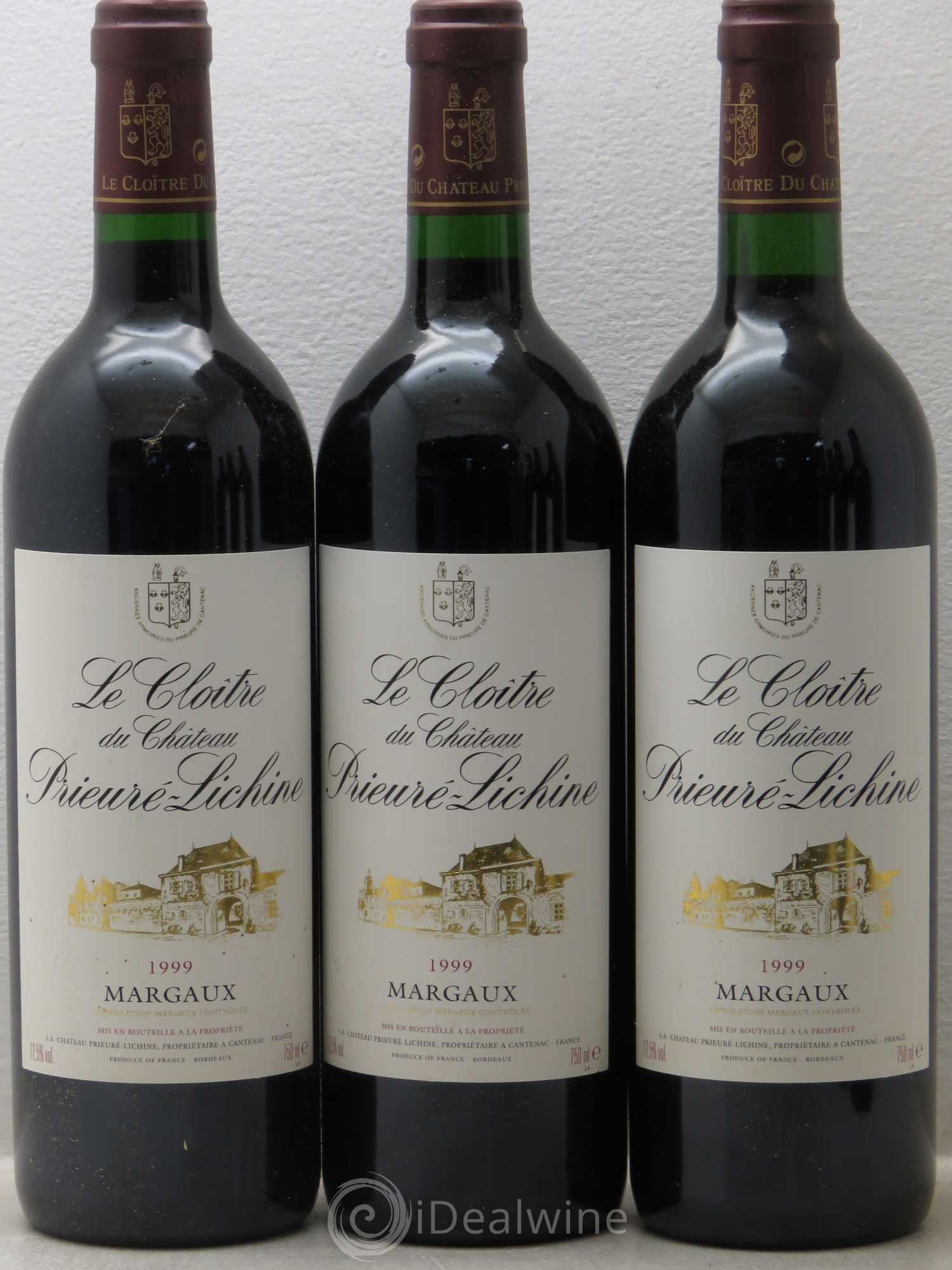 Cloître de Prieuré Lichine 1999 - Lot de 6 bouteilles - 1