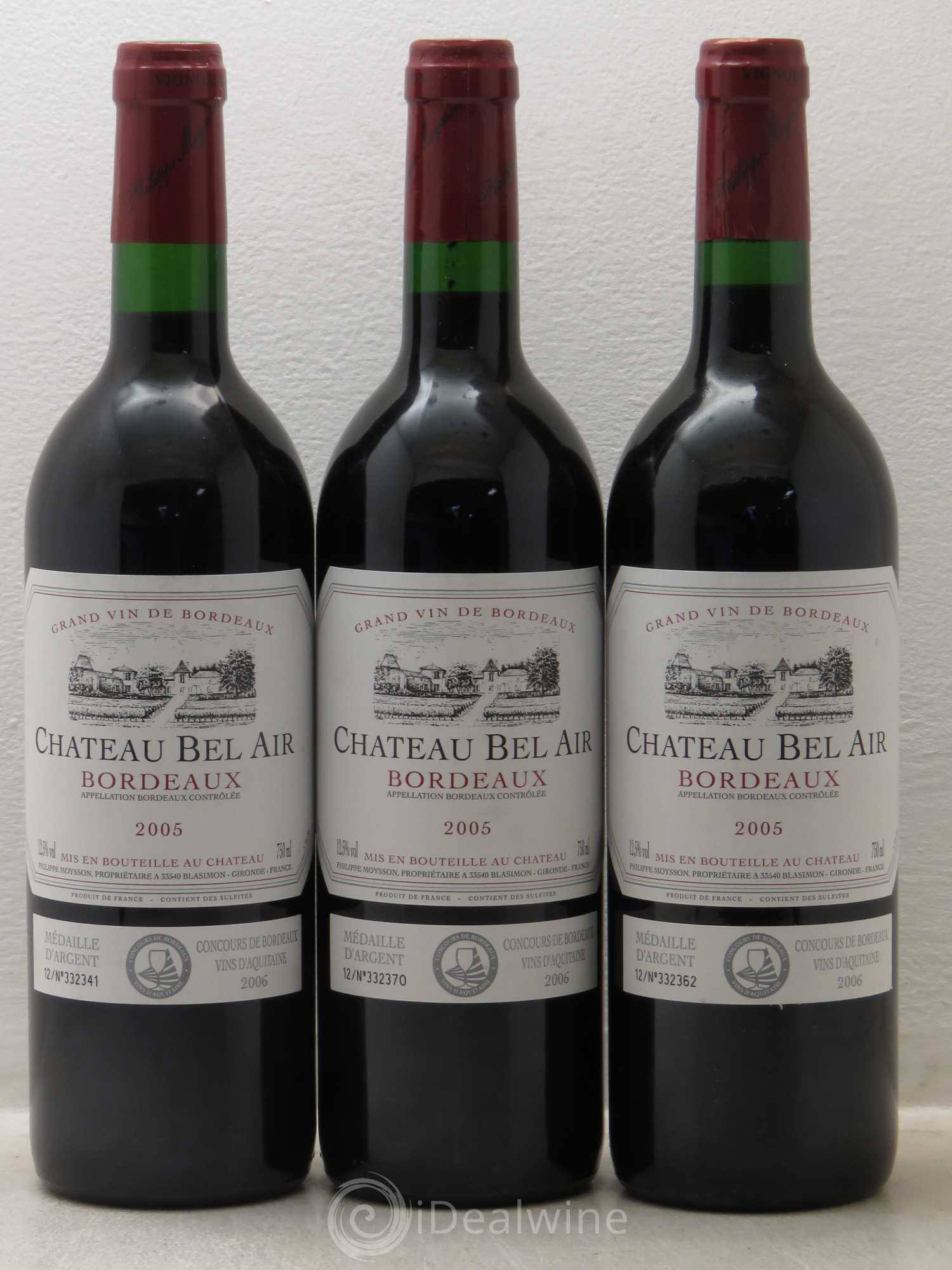 Bordeaux Château Bel Air 2005 - Lot de 6 bouteilles - 2