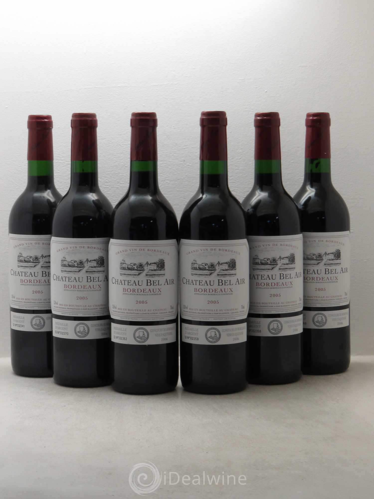 Bordeaux Château Bel Air 2005 - Lot de 6 bouteilles - 0