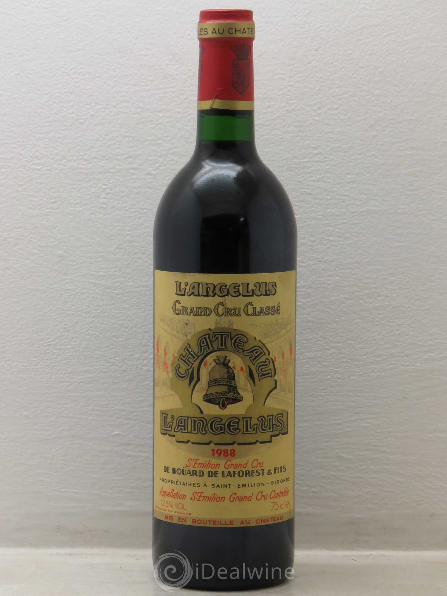 Château Angélus 1er Grand Cru Classé A 1988 - Lot de 1 bouteille - 0