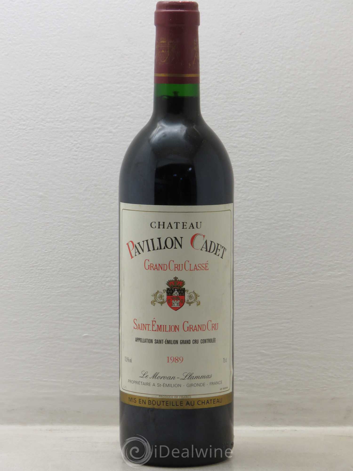 Château Pavillon Cadet 1989 - Lot de 1 bouteille - 0