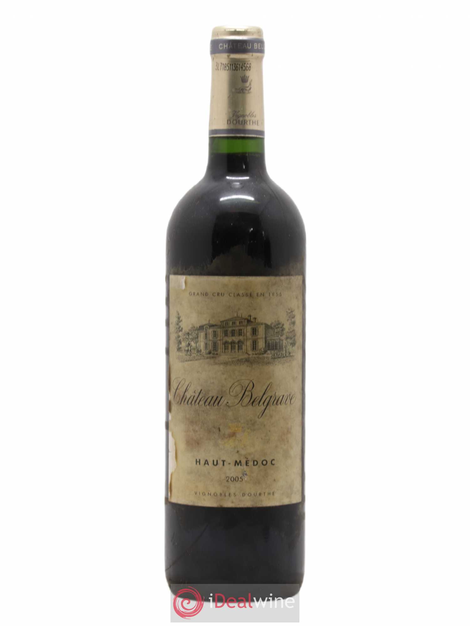 Château Belgrave 5ème Grand Cru Classé 2005 - Lot de 1 bouteille - 0