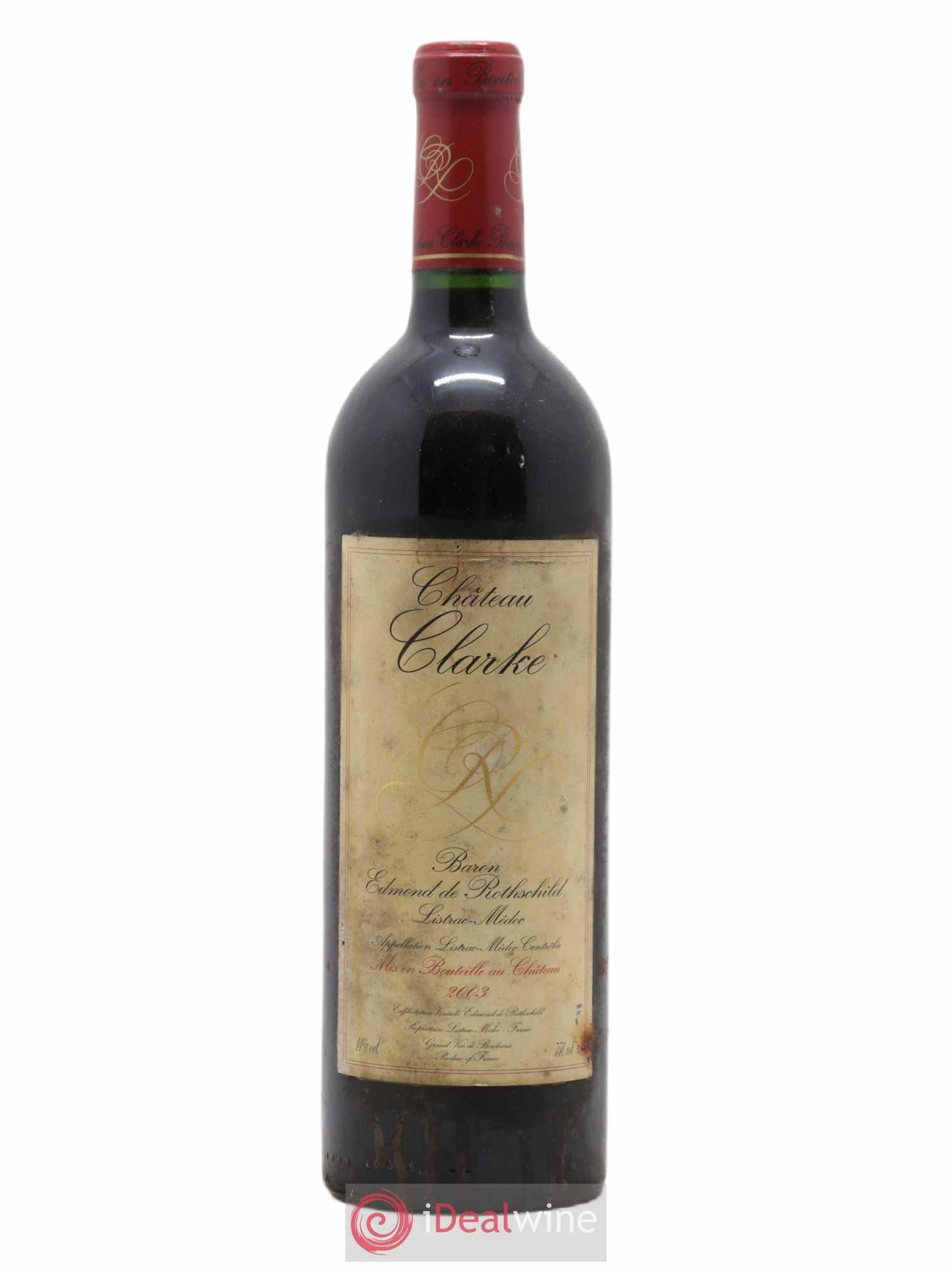 Château Clarke 2003 - Lot de 1 bouteille - 0