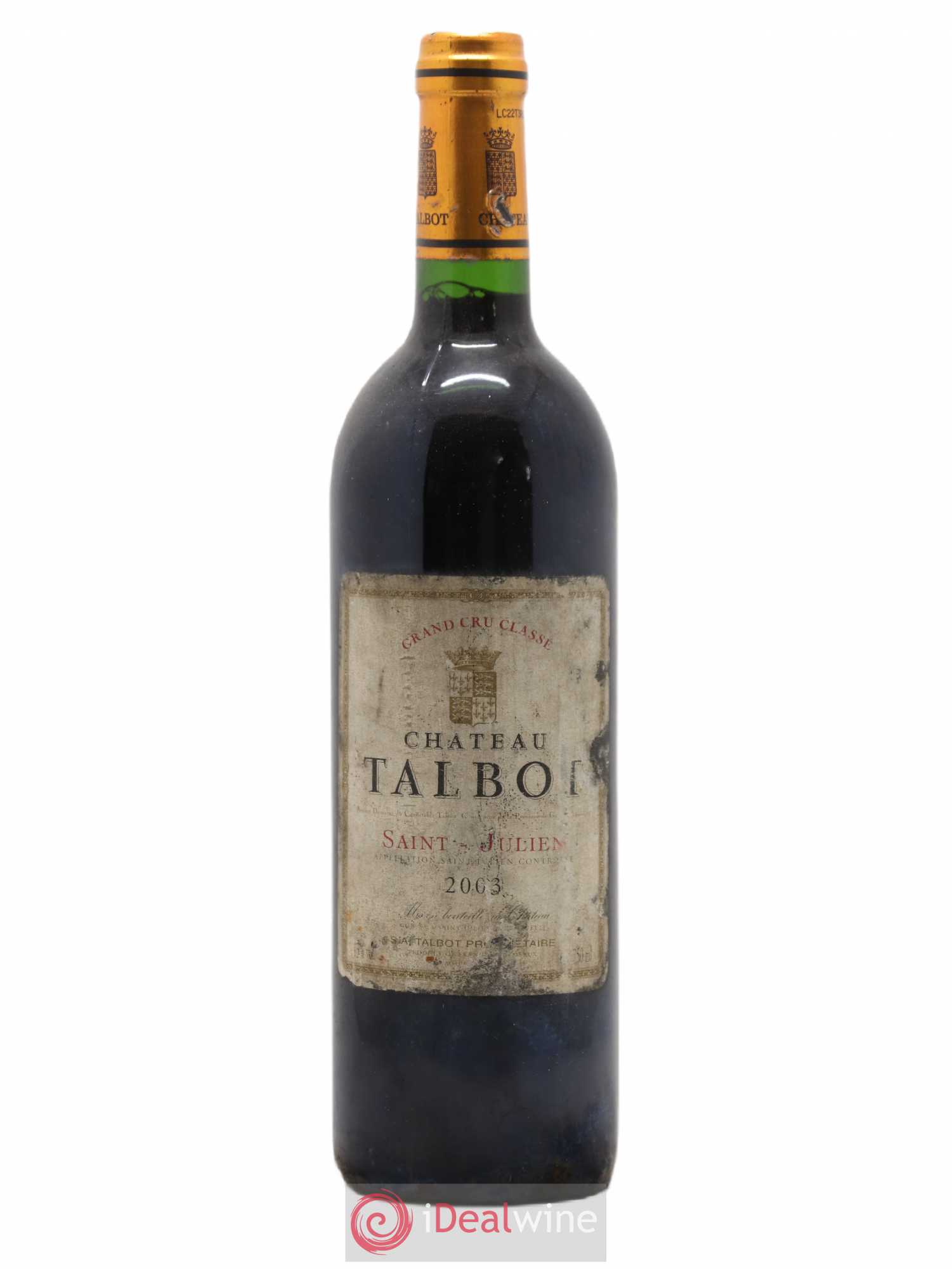 Château Talbot 4ème Grand Cru Classé 2003 - Lot de 1 bouteille - 0