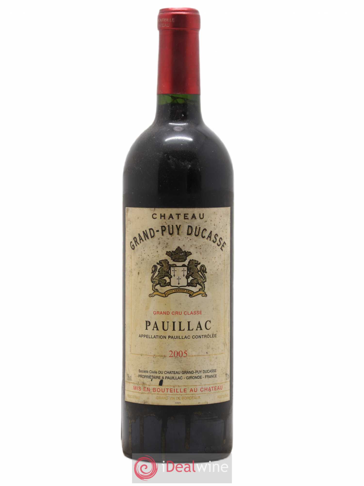 Château Grand Puy Ducasse 5ème Grand Cru Classé 2005 - Lot de 1 bouteille - 0