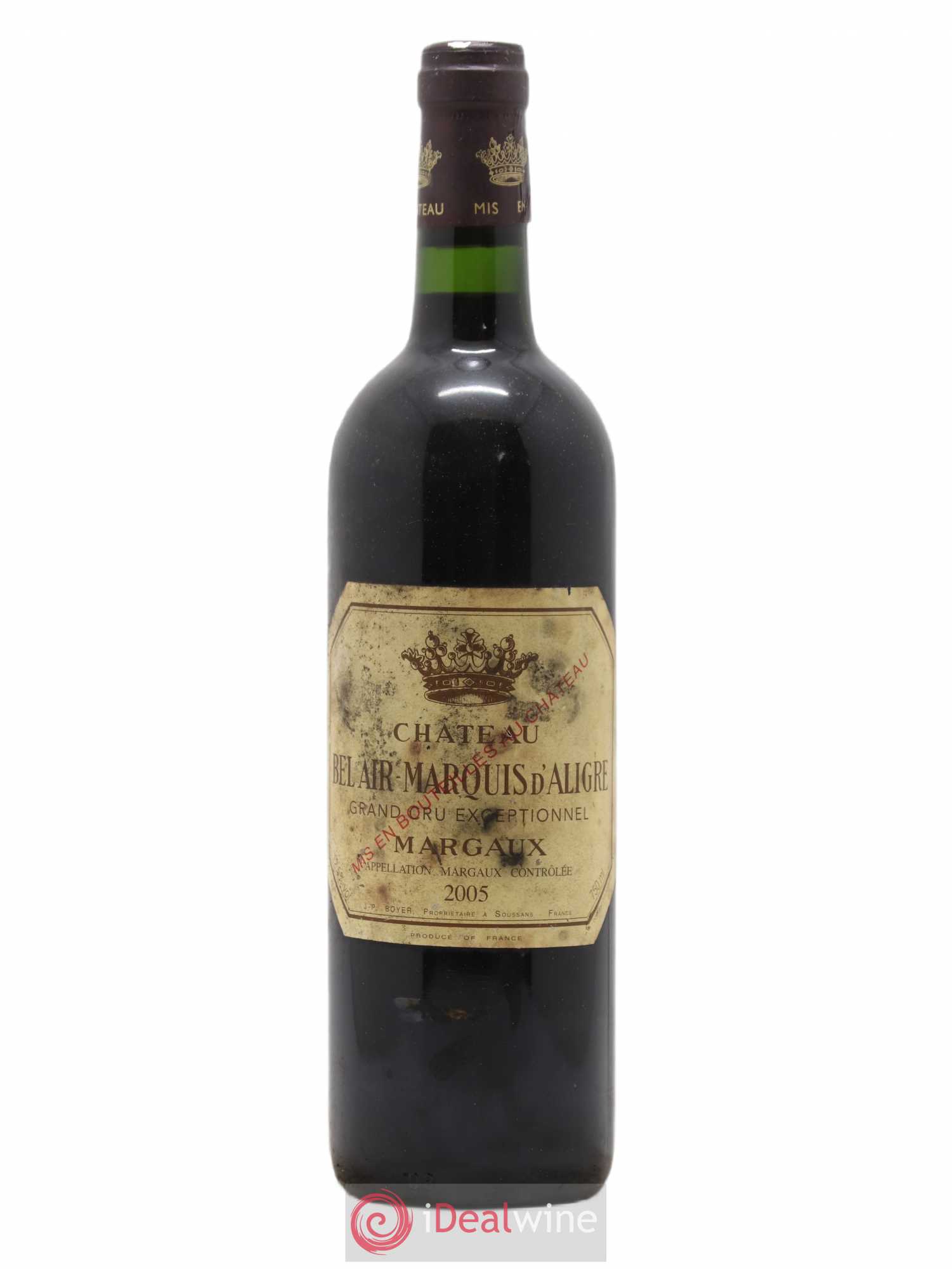 Château Bel Air Marquis d'Aligre 2005 - Lot de 1 bouteille - 0