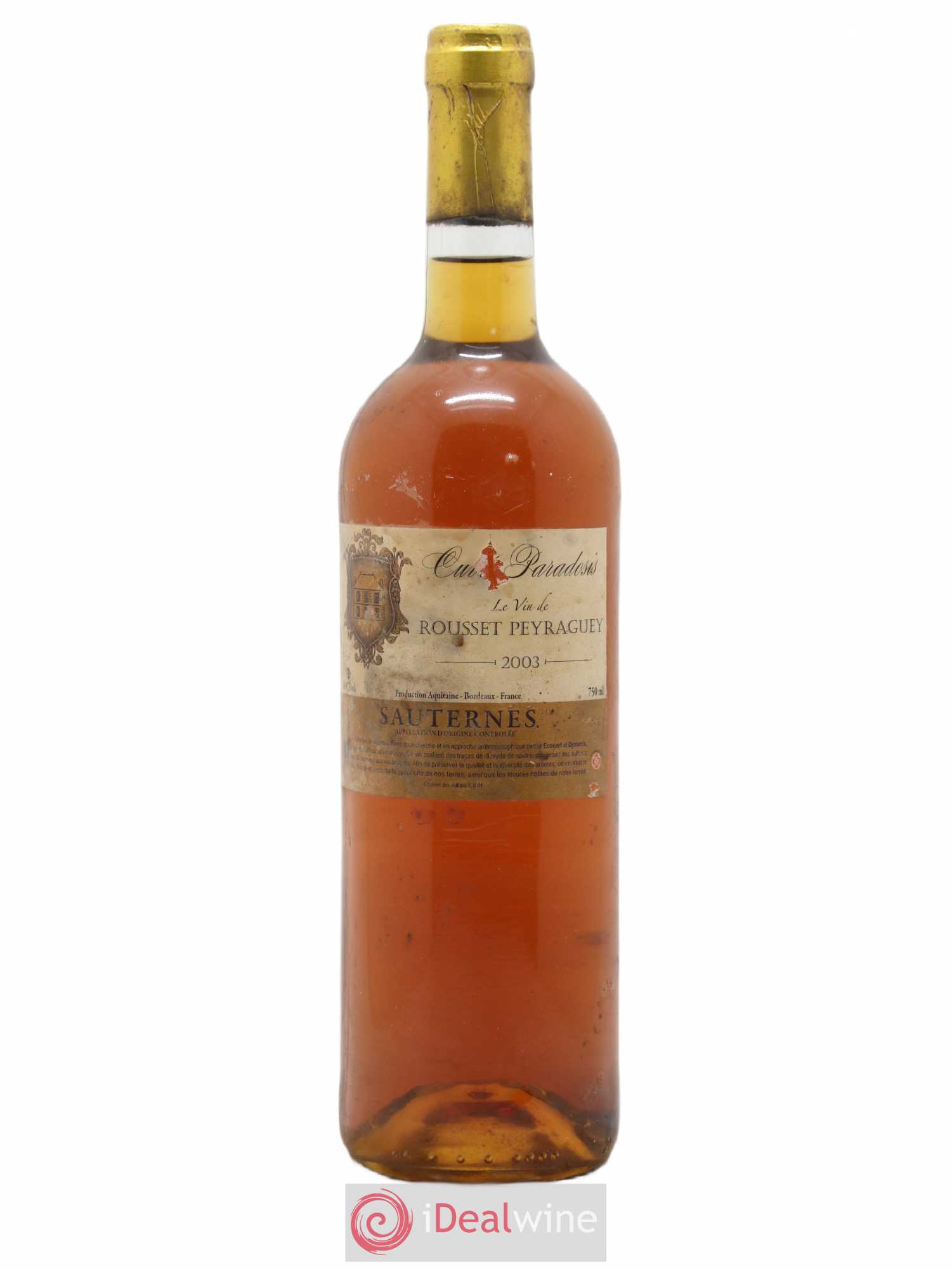 Rousset Peyraguey Paradosis 2003 - Posten von 1 Flasche - 0