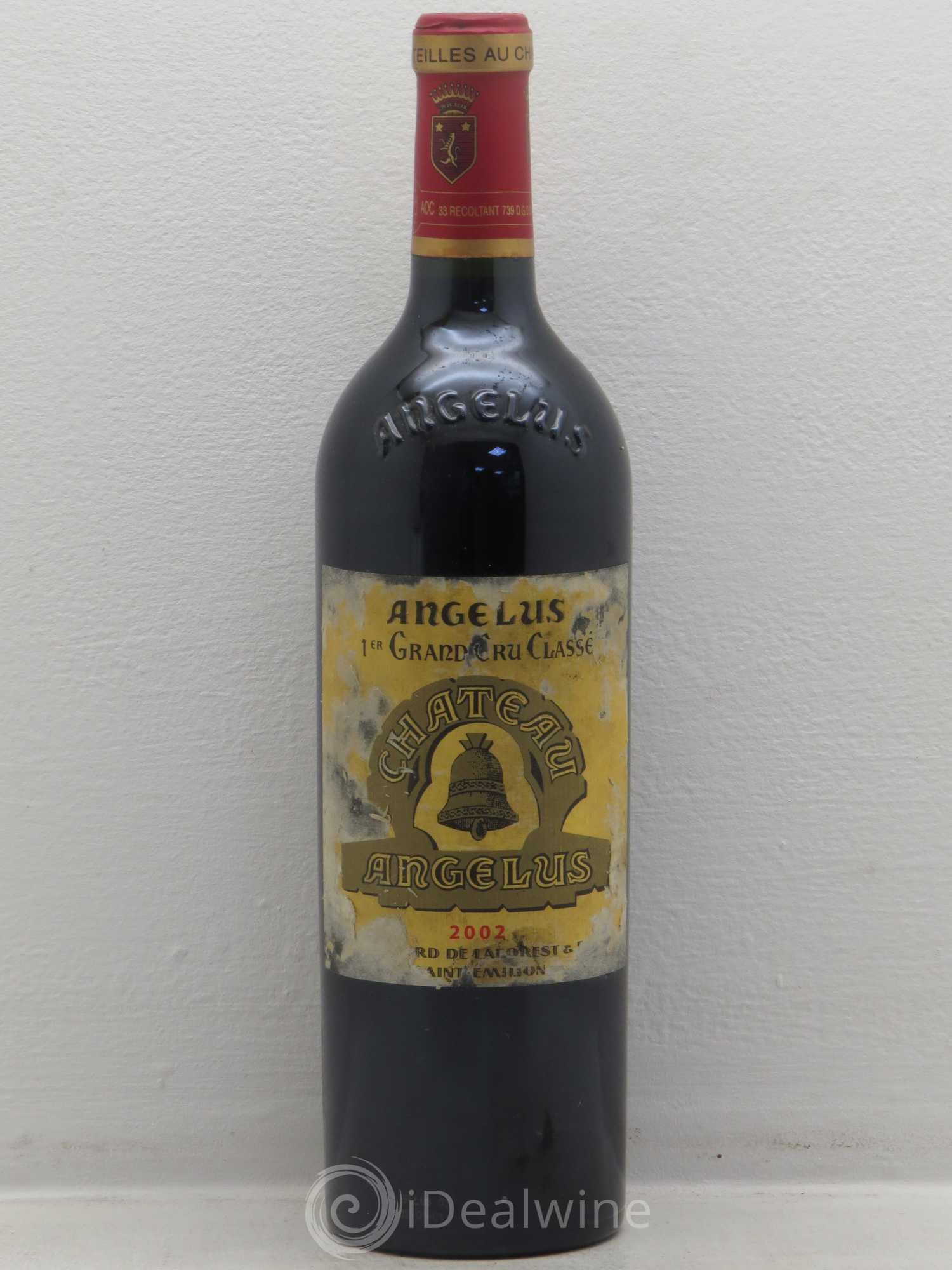 Château Angélus 1er Grand Cru Classé A 2002 - Lot de 1 bouteille - 0