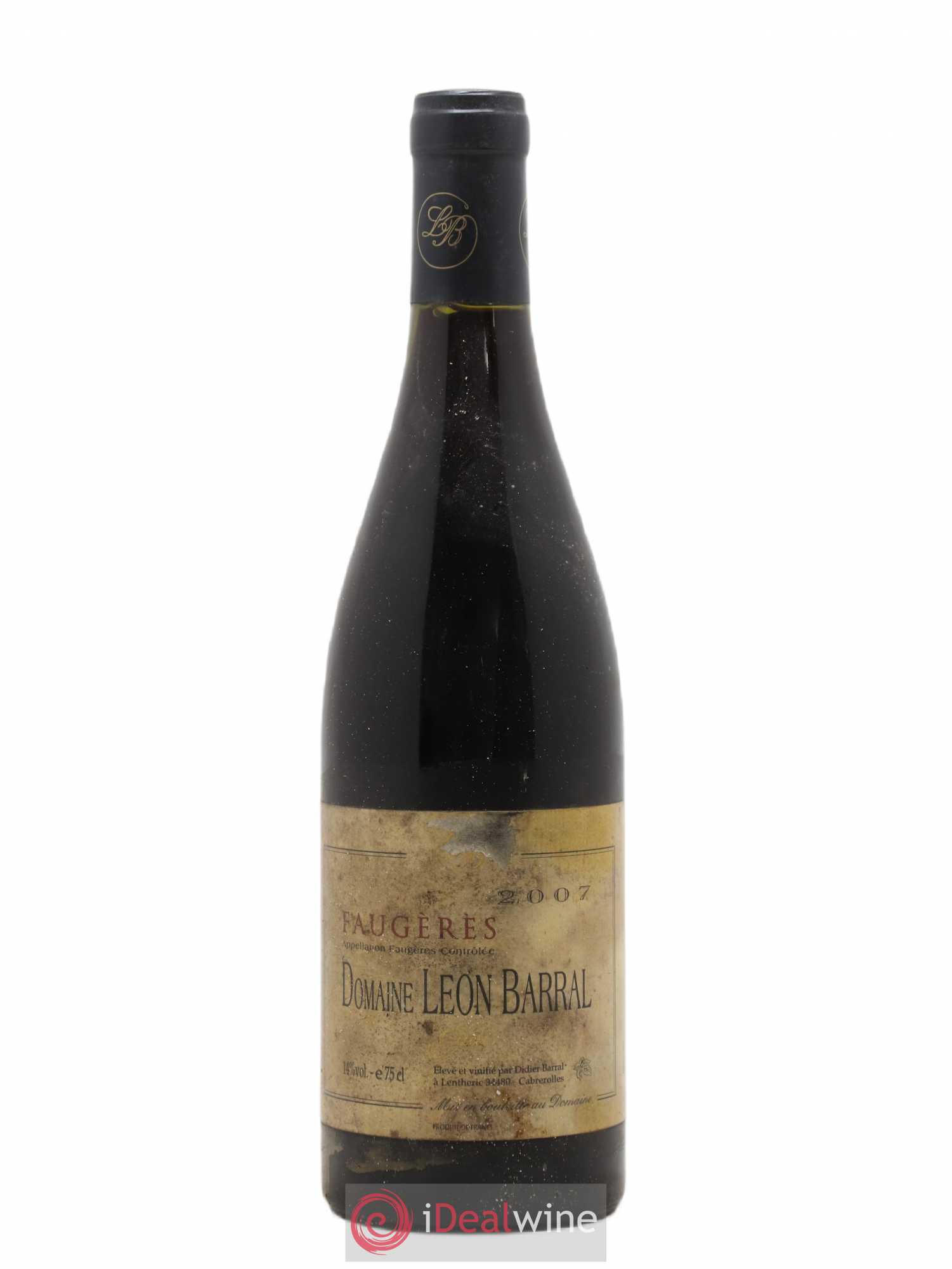 Faugères Jadis Domaine Léon Barral 2007 - Lot de 1 bouteille - 0