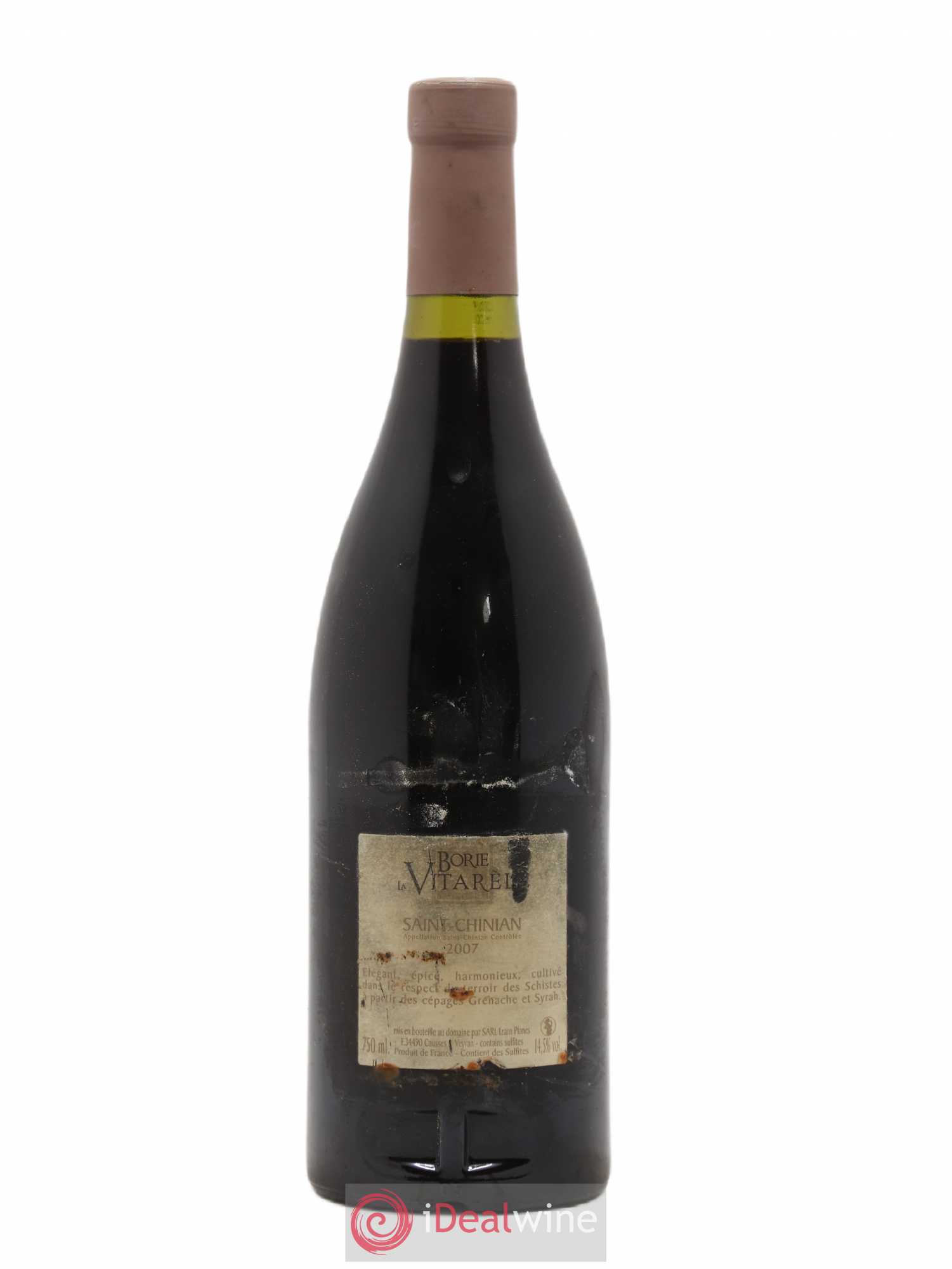 Saint-Chinian Borie La Vitarele Les Schistes 2007 - Posten von 1 Flasche - 1