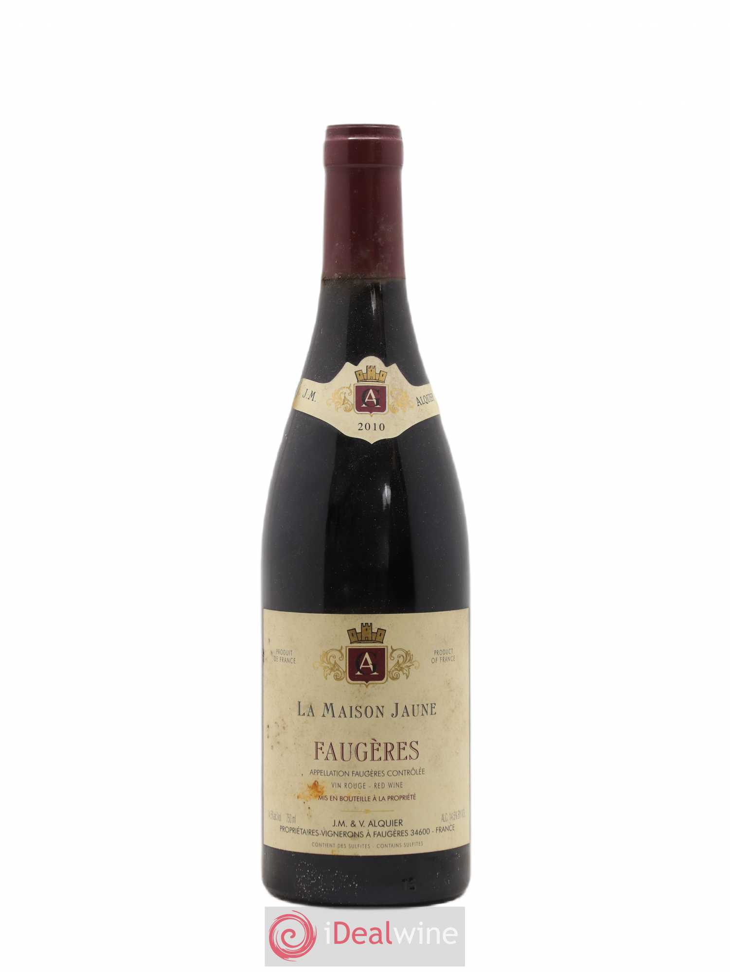 Faugères La Maison Jaune Jean-Michel Alquier 2010 - Lot de 1 bouteille - 0