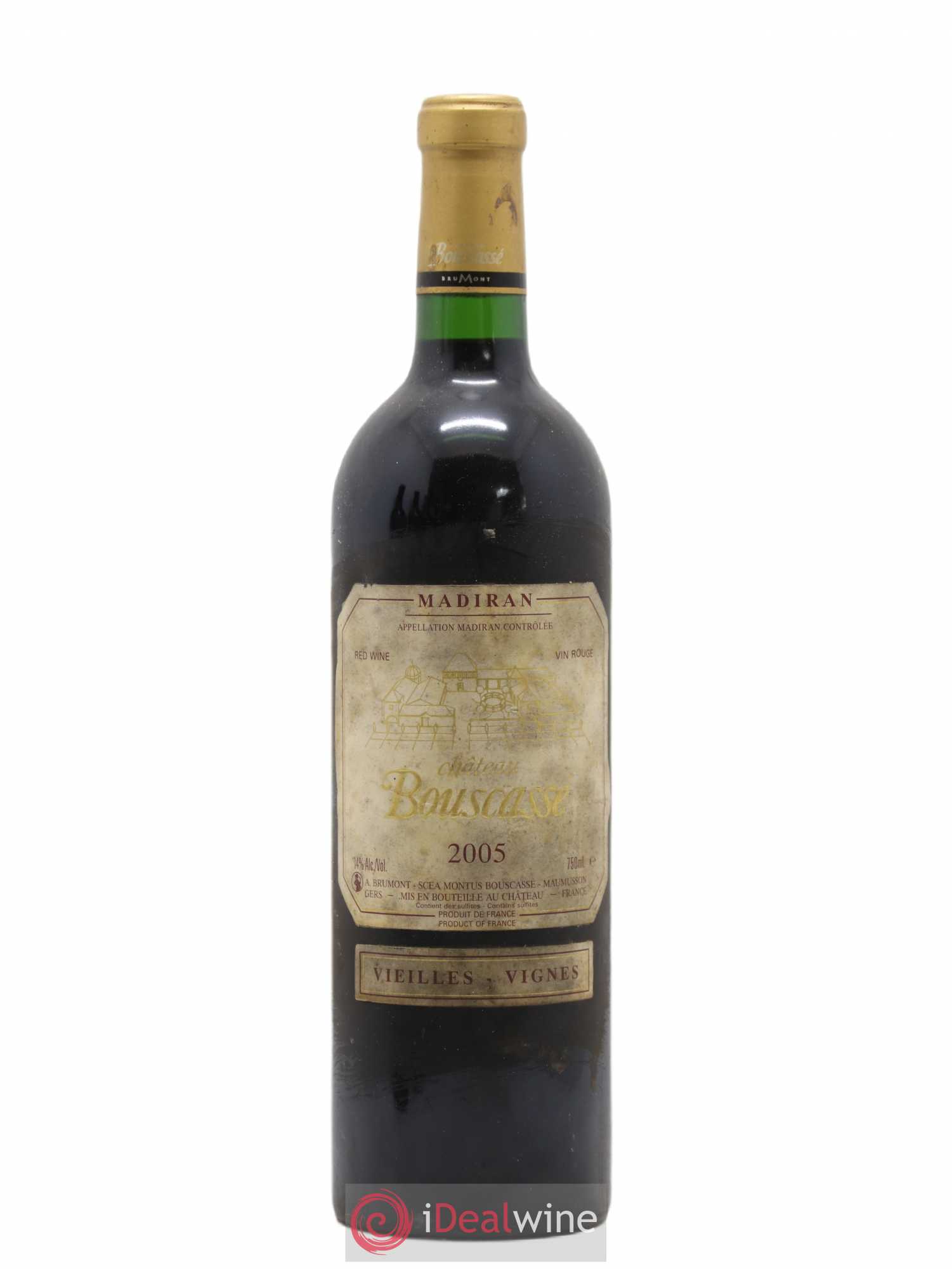 Madiran Vieilles Vignes Château Bouscassé - Alain Brumont 2005 - Lot de 1 bouteille - 0