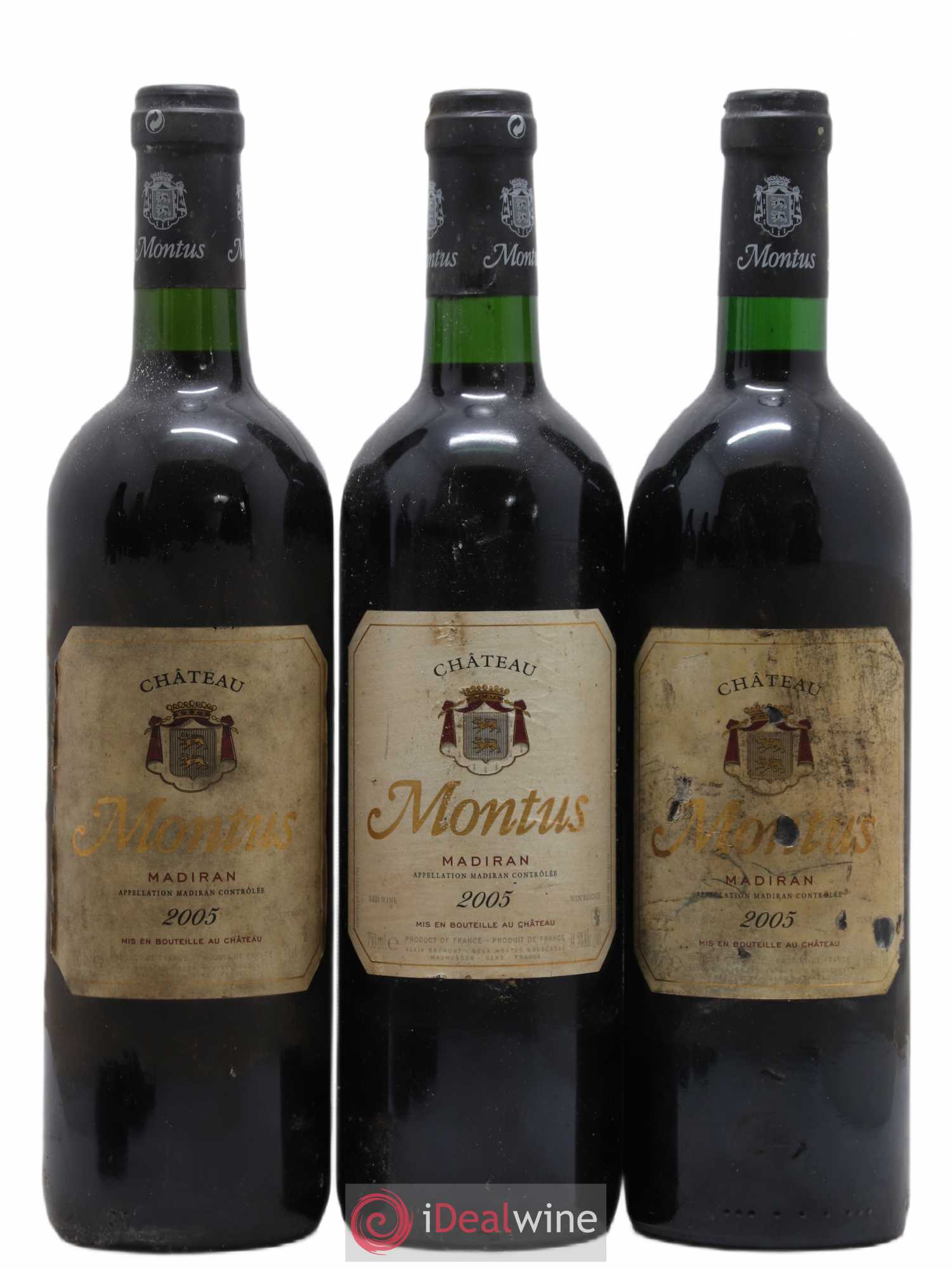 Madiran Château Montus Alain Brumont 2005 - Lot de 3 bouteilles - 0