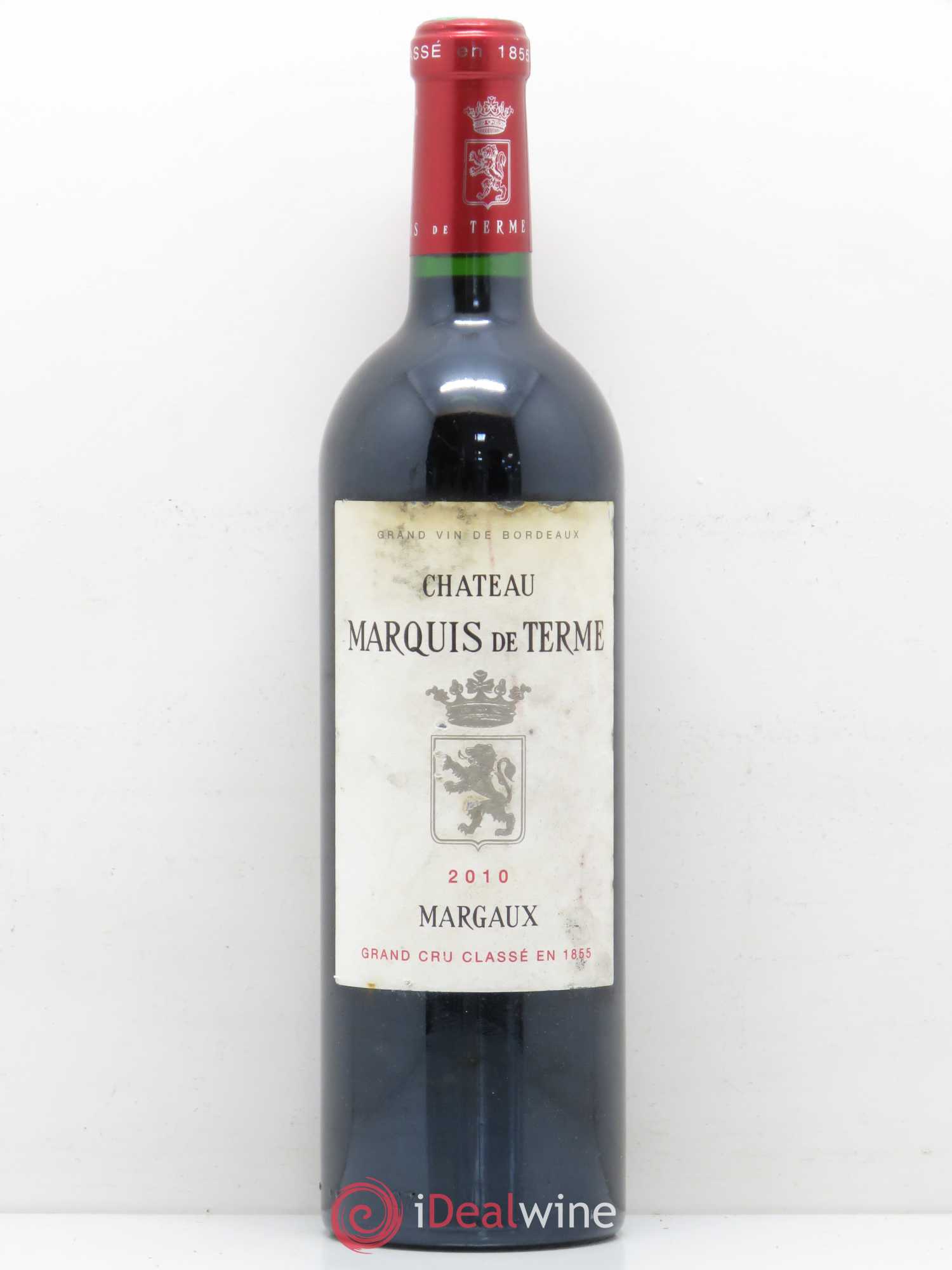 Château Marquis de Terme 4ème Grand Cru Classé 2010 - Lot de 1 bouteille - 0