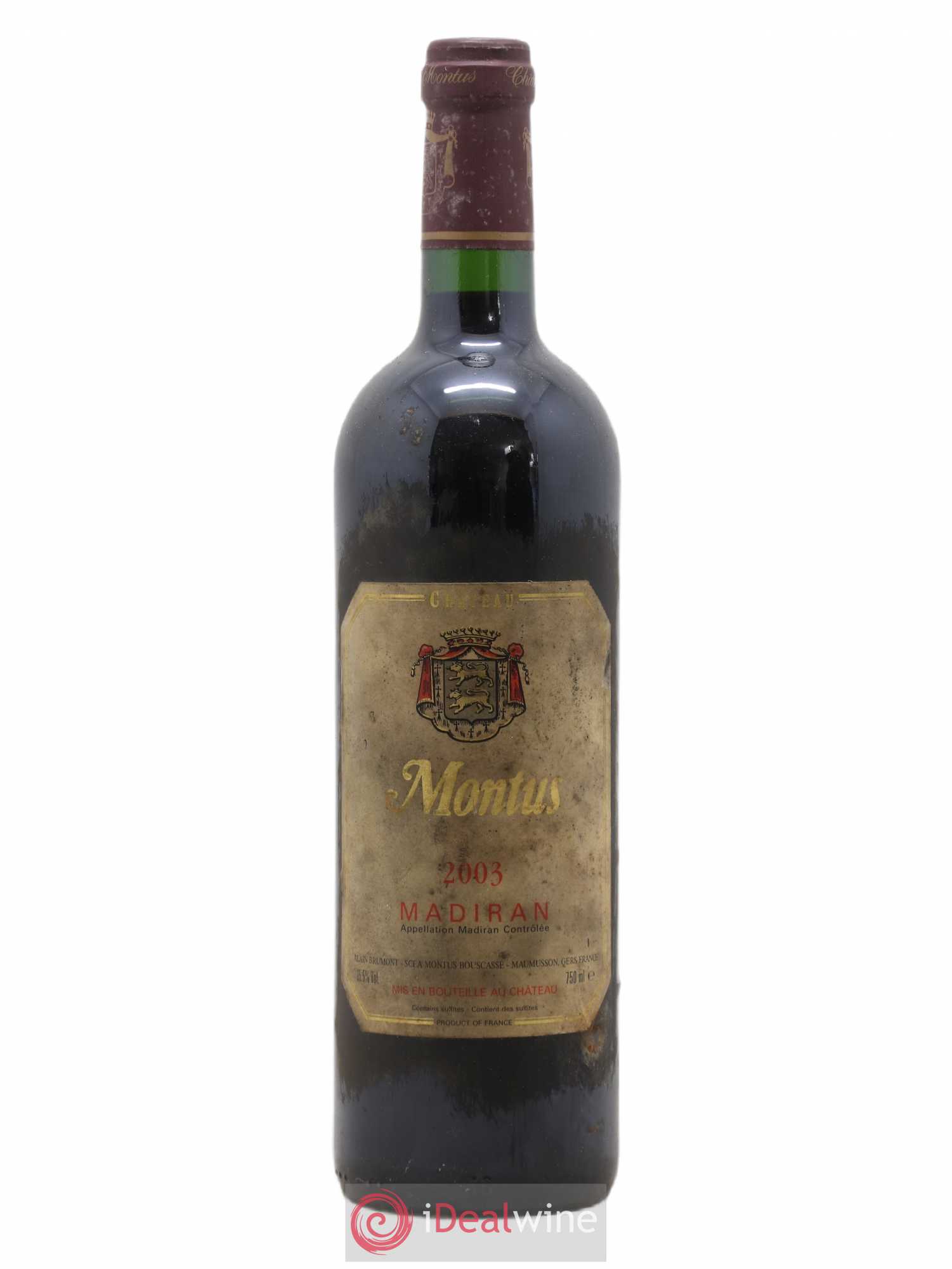 Madiran Château Montus Alain Brumont 2003 - Lot de 1 bouteille - 0