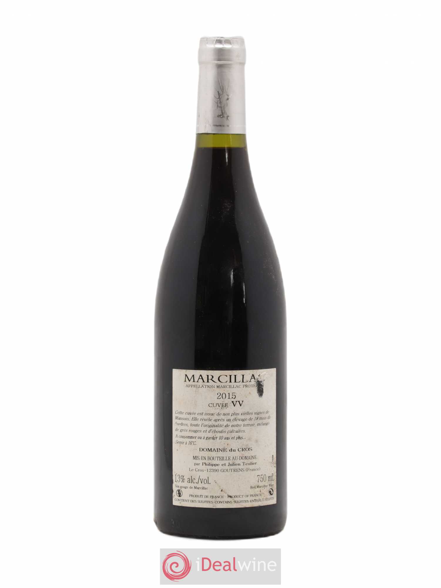 Marcillac Vieilles vignes Pierre Cros 2015 - Posten von 1 Flasche - 1