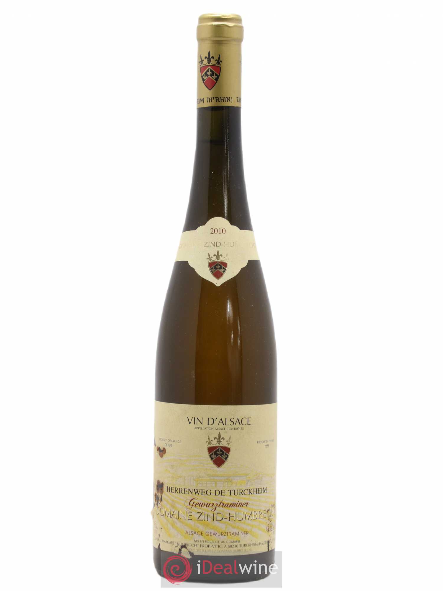 Alsace Gewurztraminer Herrenweg de Turckheim Zind-Humbrecht (Domaine) 2010 - Lot de 1 bouteille - 0