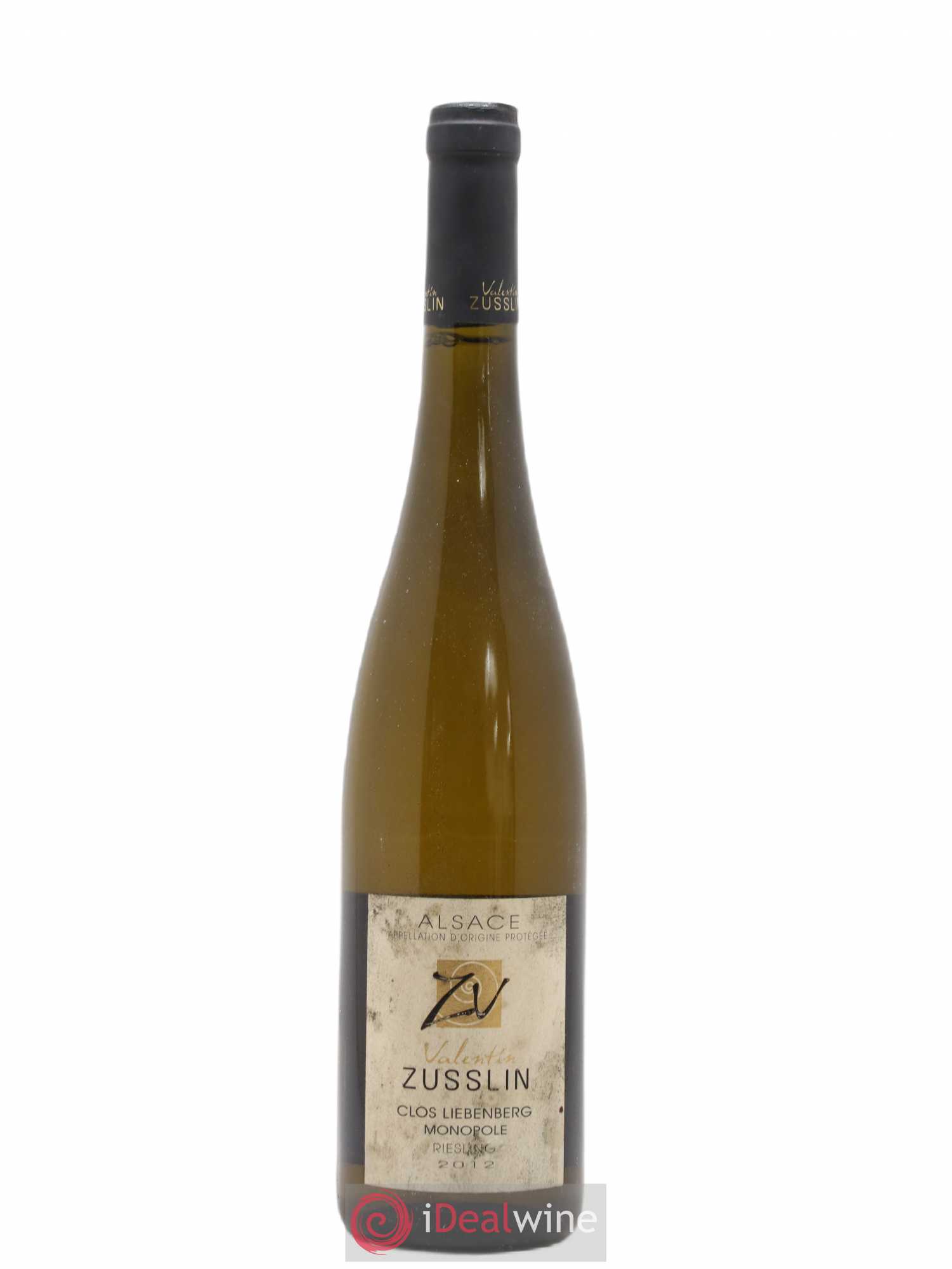 Alsace Riesling Clos Liebenberg Valentin Zusslin (Domaine) 2012 - Lot de 1 bouteille - 0