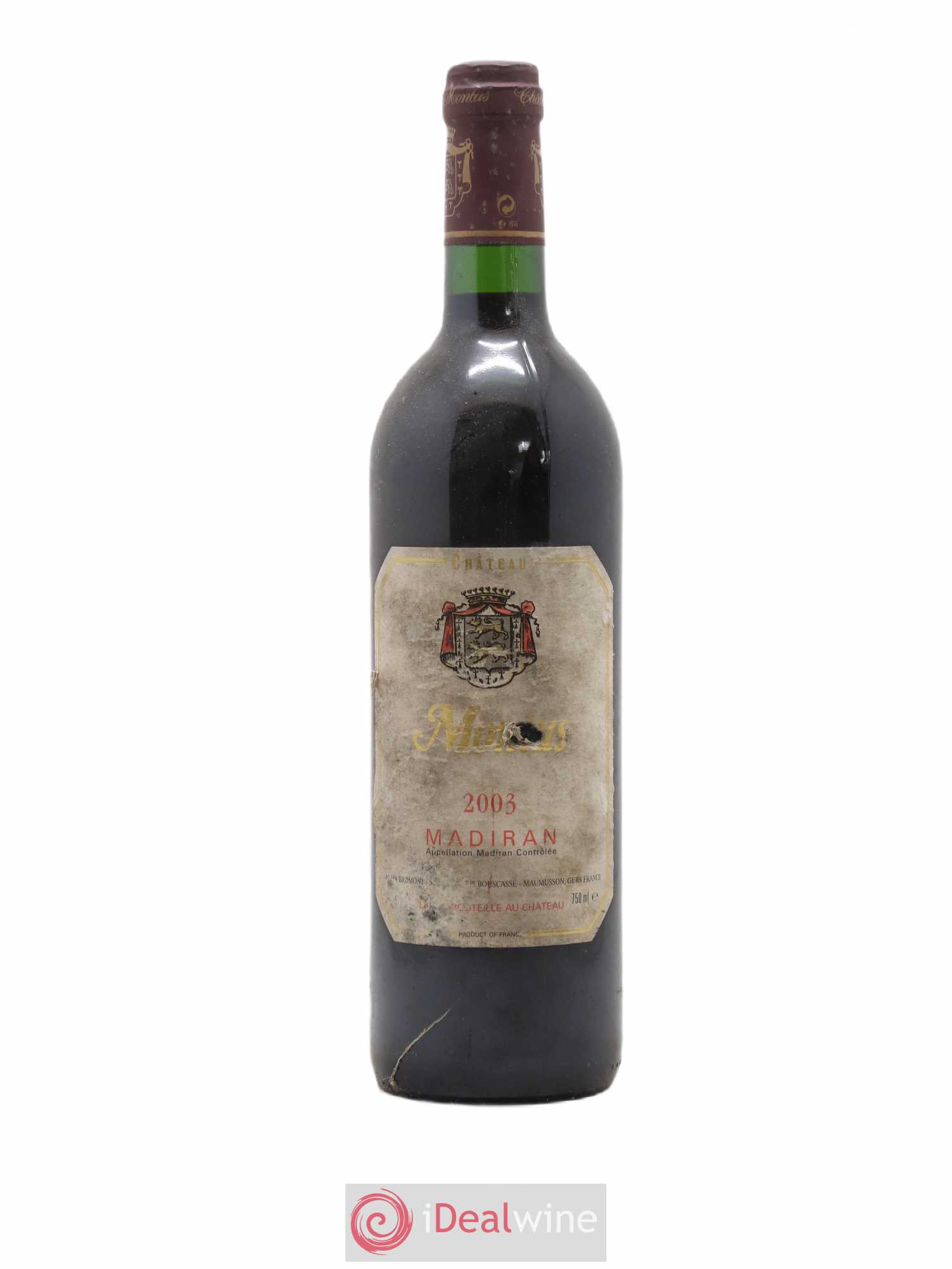Madiran Château Montus Alain Brumont 2003 - Lot de 1 bouteille - 0