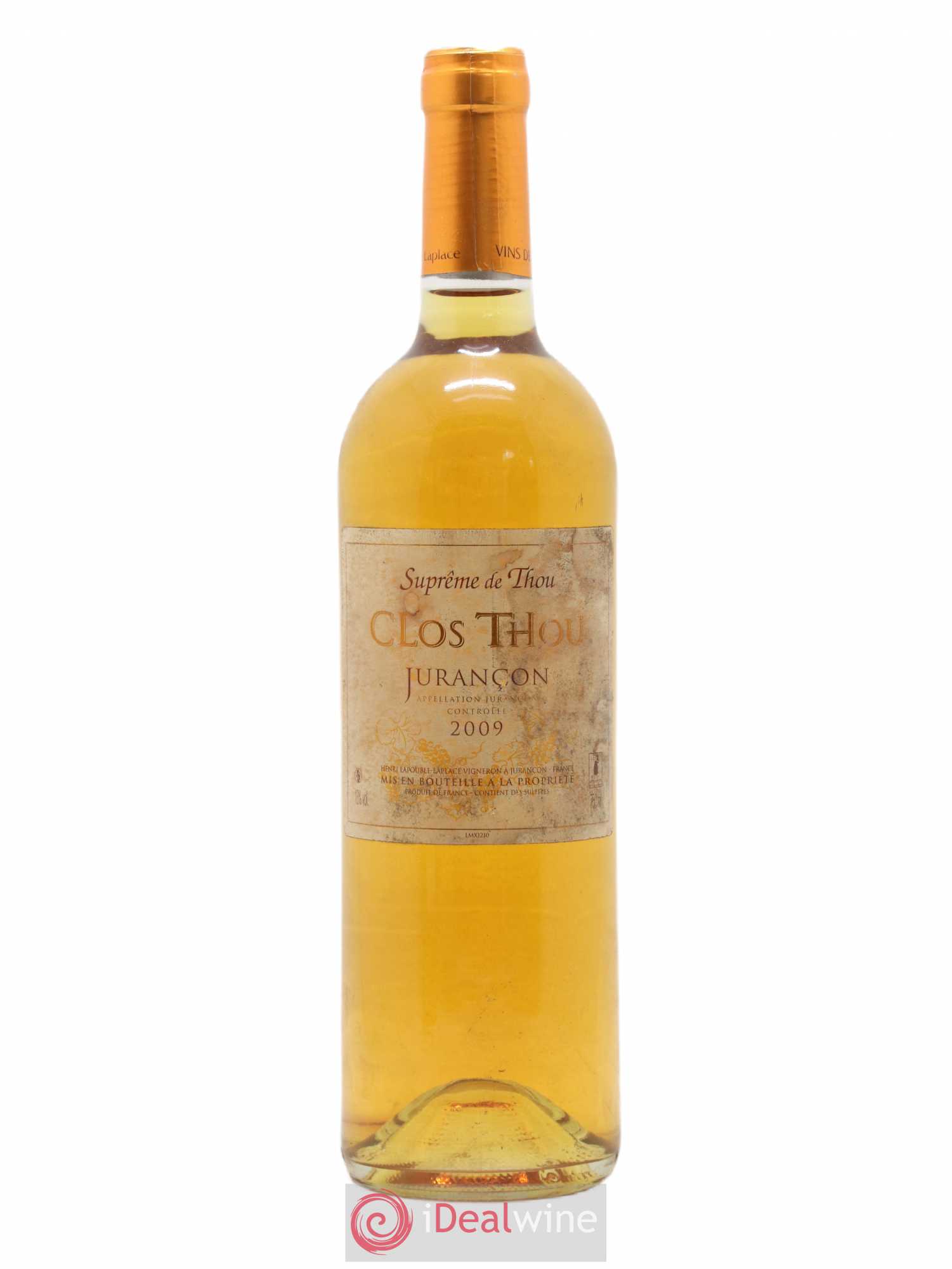 Jurançon Clos Thou Suprême 2009 - Posten von 1 Flasche - 0