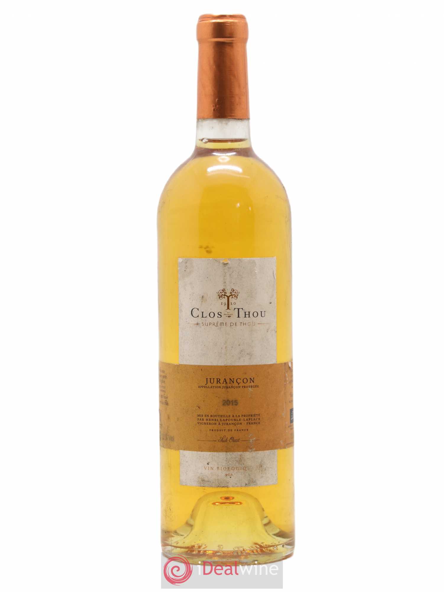 Jurançon Clos Thou Suprême 2015 - Posten von 1 Flasche - 0