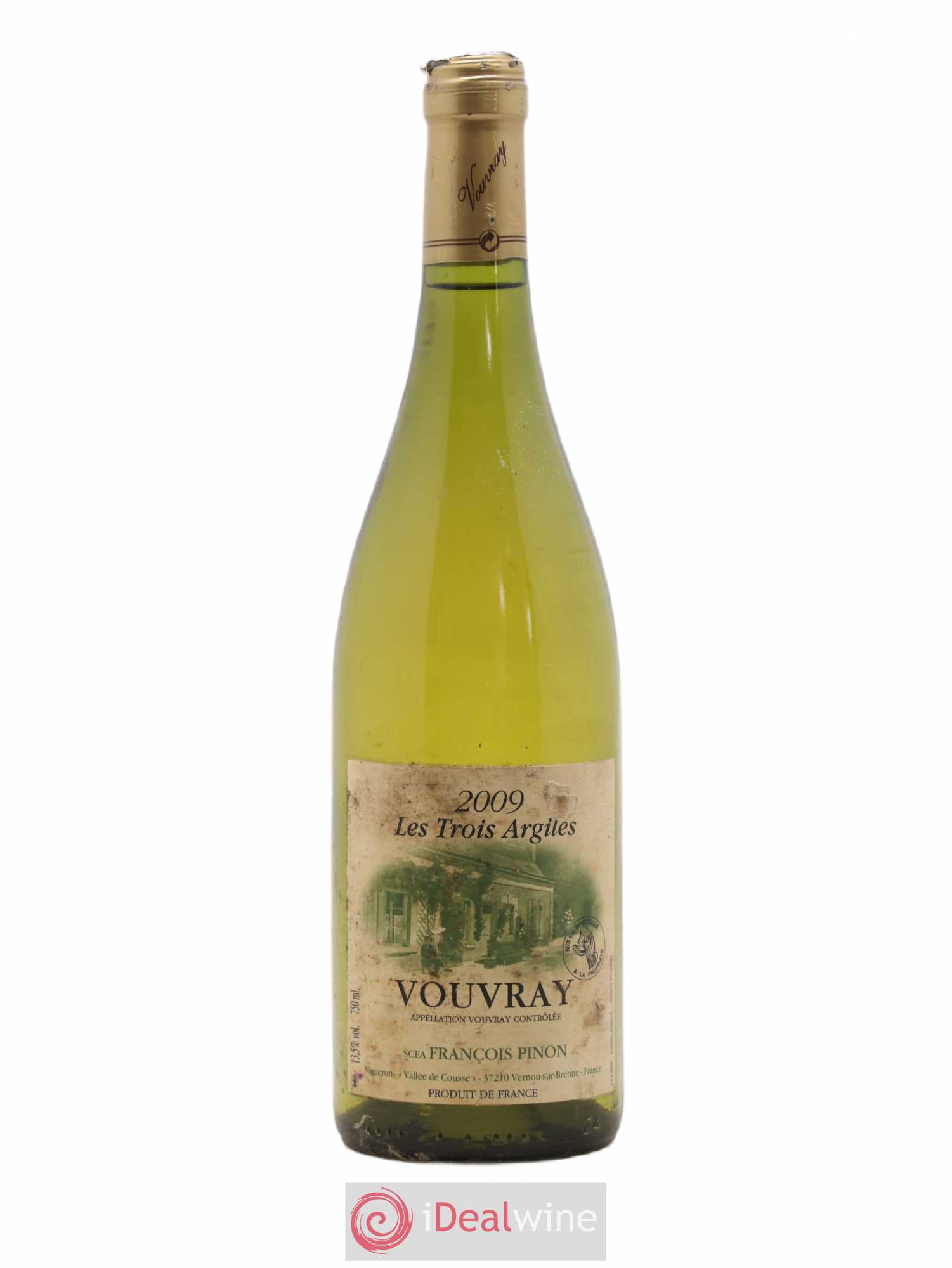 Vouvray 3 Argiles Pinon 2009 - Lot de 1 bouteille - 0