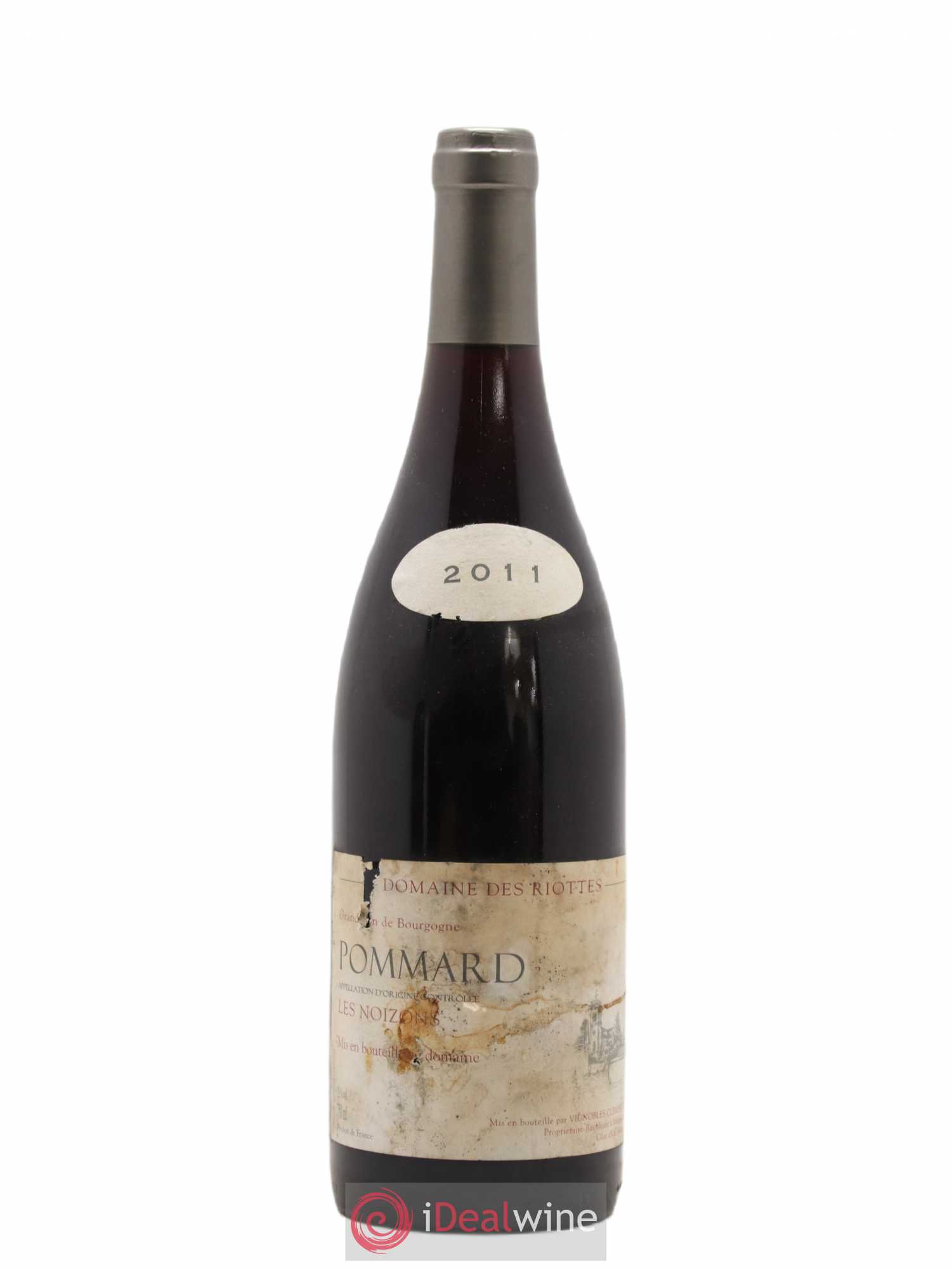 Pommard Les Noizons Domaine des Riottes 2011 - Lot de 1 bouteille - 0