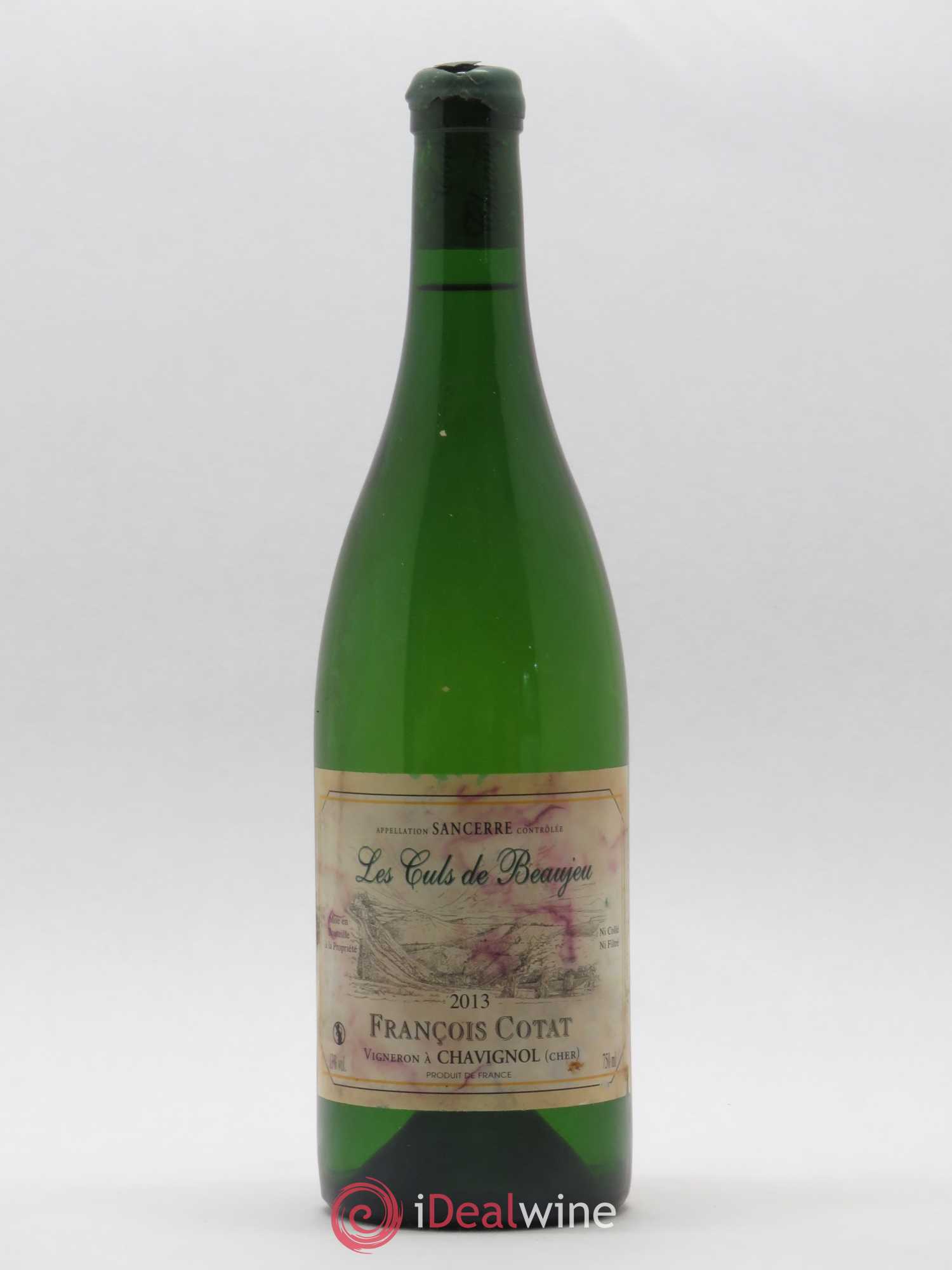 Sancerre Les Culs de Beaujeu François Cotat 2013 - Lot de 1 bouteille - 0
