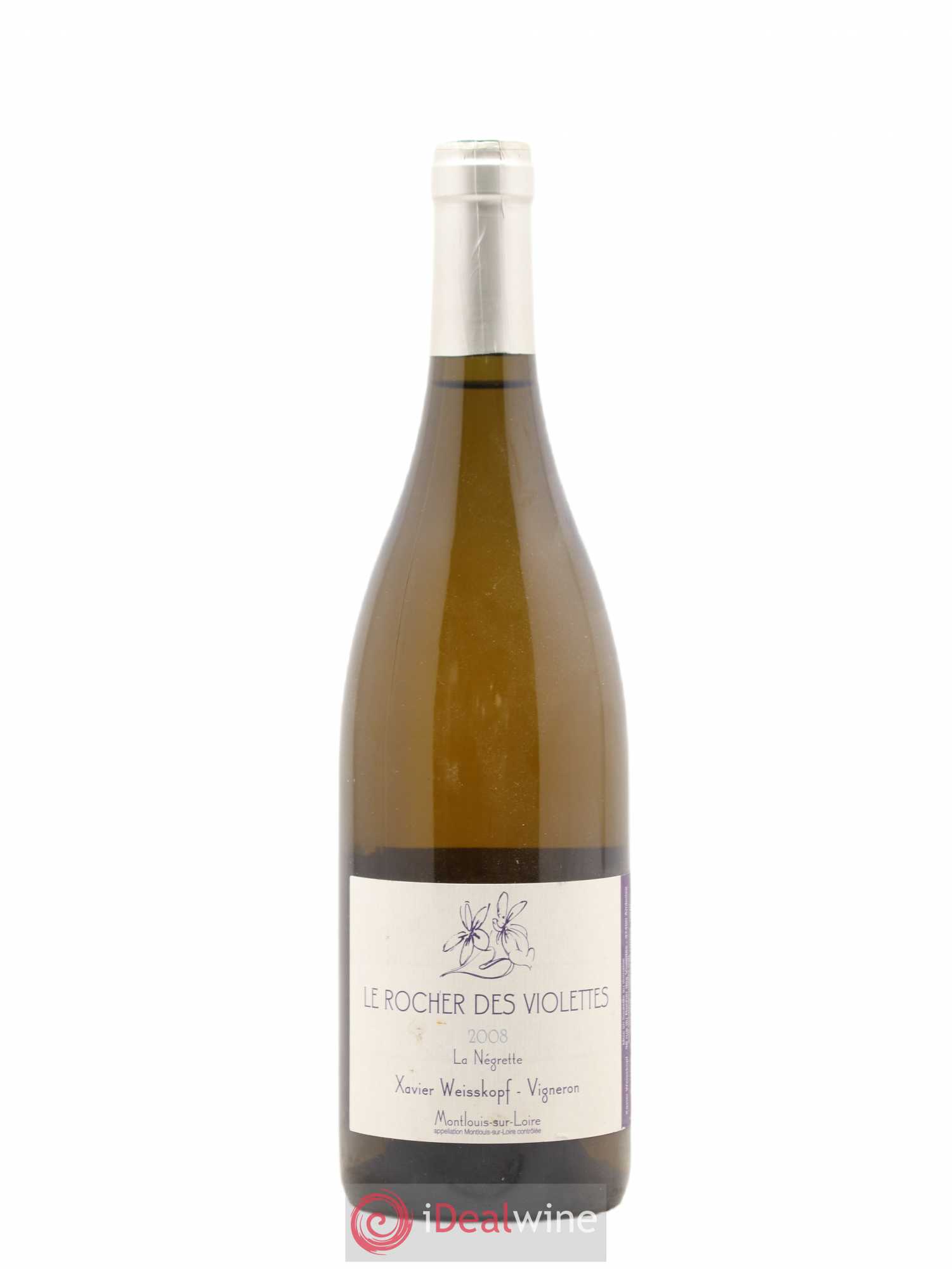 Montlouis-sur-Loire Le Grand Clos (anciennement La Négrette) Le Rocher des Violettes 2008 - Lot de 1 bouteille - 0