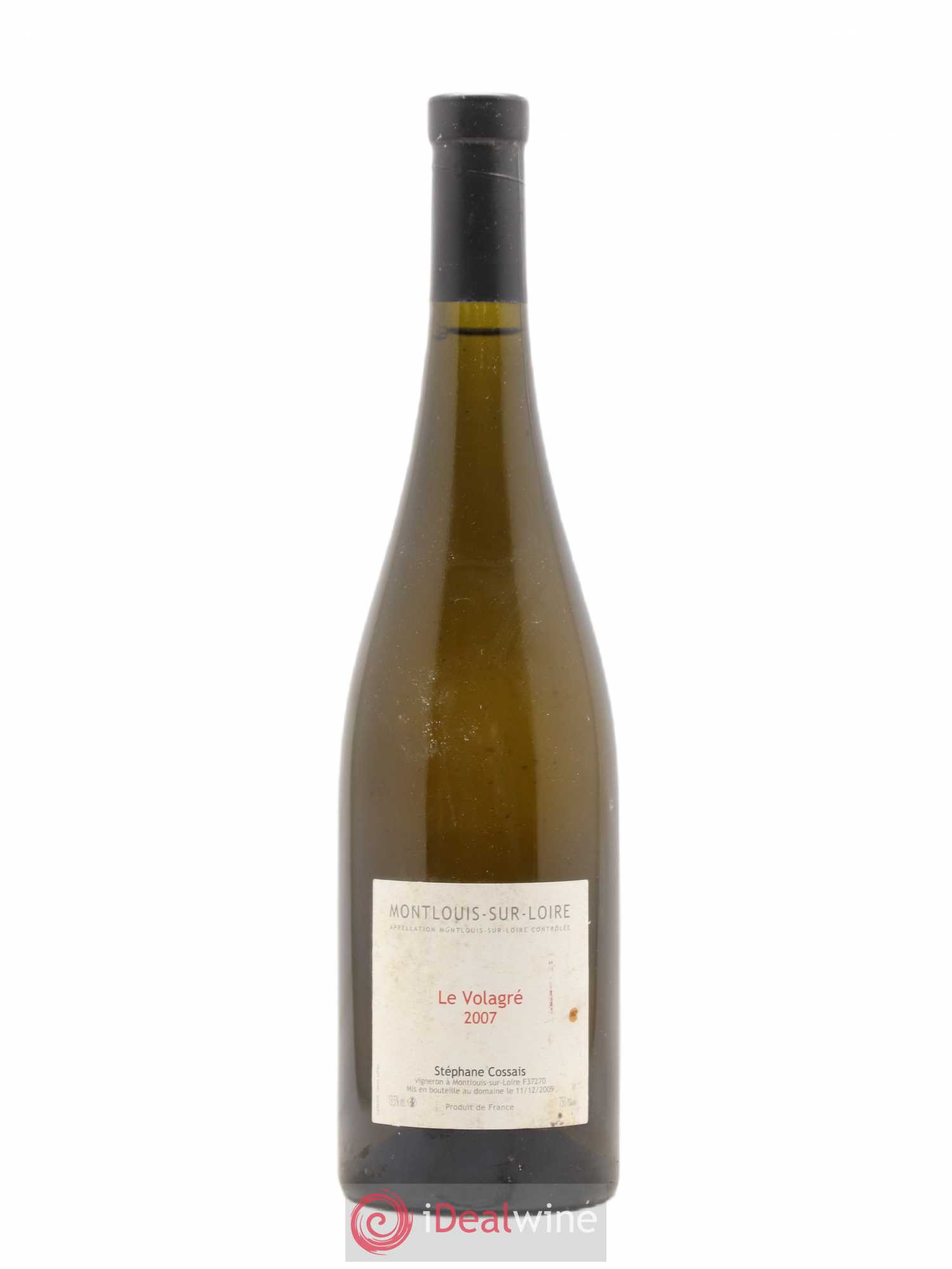Montlouis-sur-Loire Le Volagré Stéphane Cossais 2007 - Lot de 1 bouteille - 0