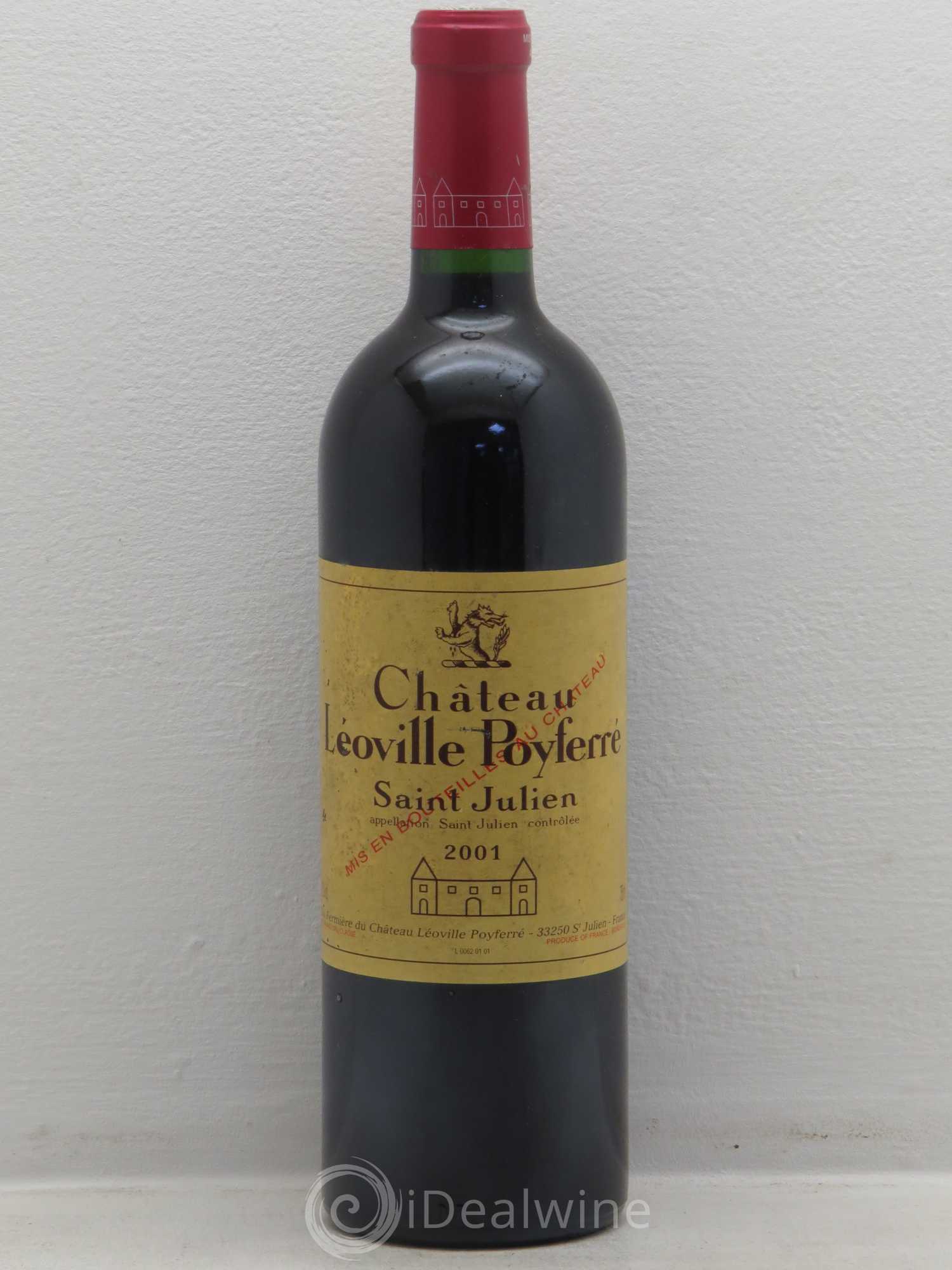 Château Léoville Poyferré 2ème Grand Cru Classé 2001 - Lot de 1 bouteille - 0