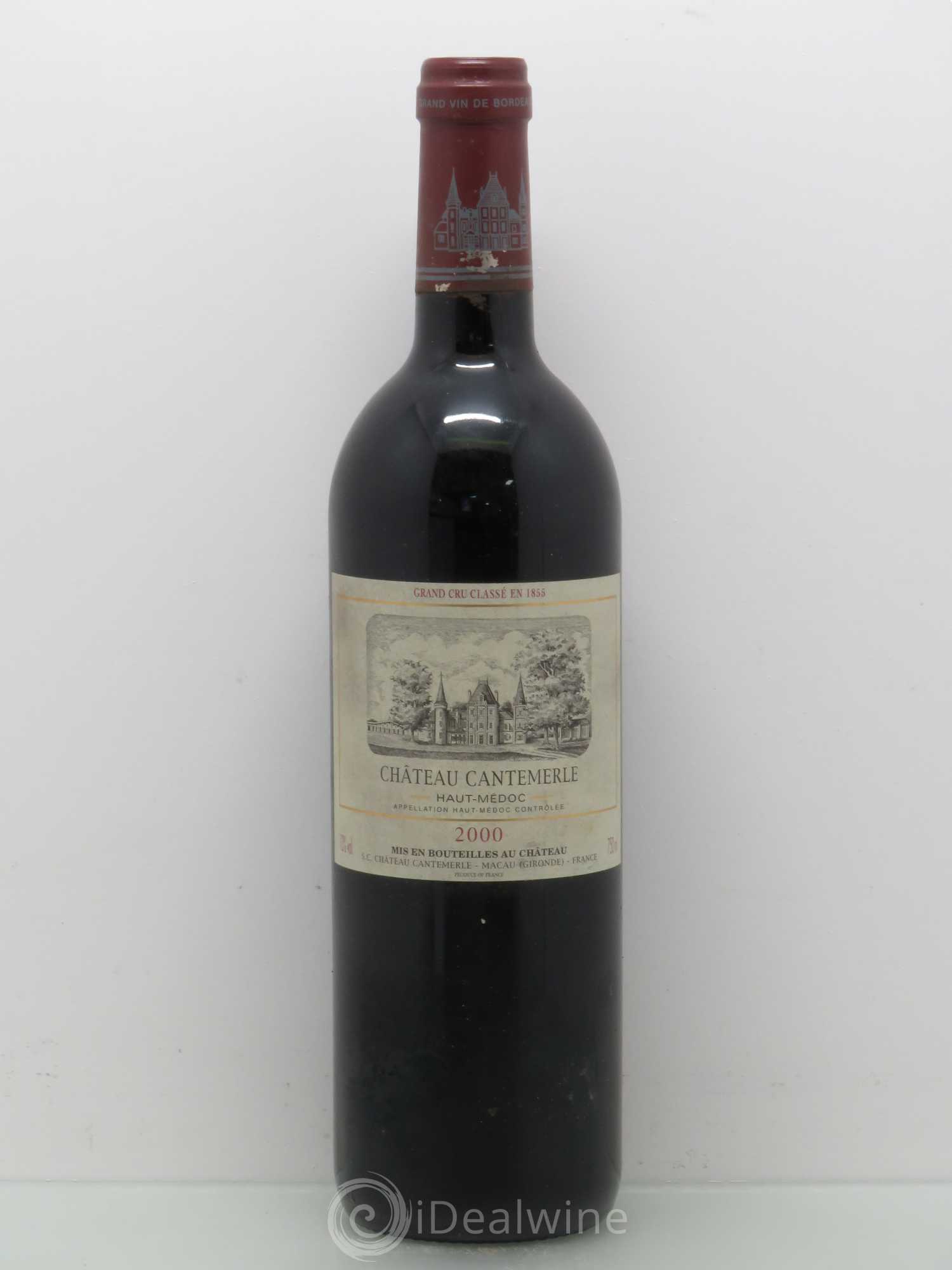 Château Cantemerle 5ème Grand Cru Classé 2000 - Lot de 1 bouteille - 0