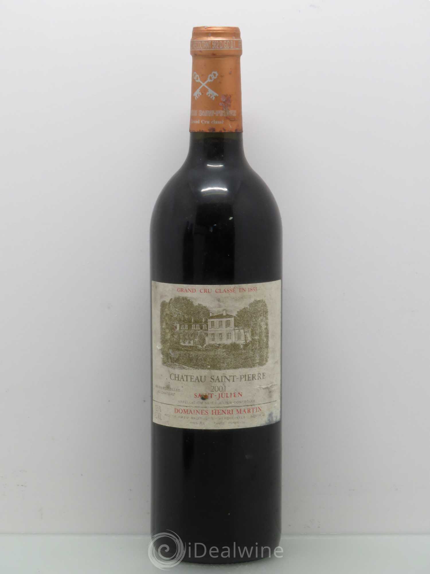 Château Saint-Pierre 4ème Grand Cru Classé 2001 - Lot de 1 bouteille - 0