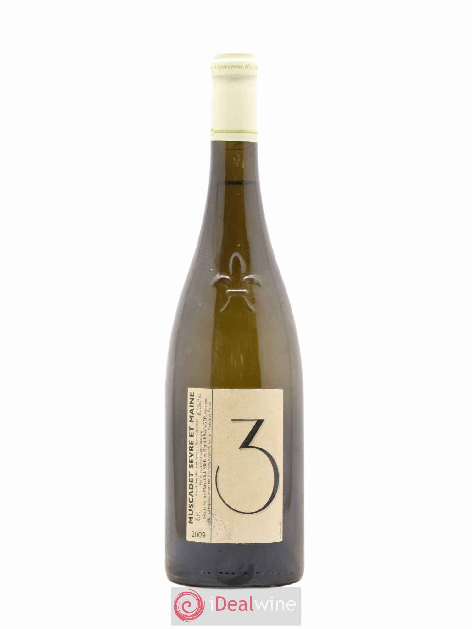 Muscadet-Sèvre-et-Maine Pepiere 3 Ollivier et Branger (sans prix de réserve) 2009 - Posten von 1 Flasche - 0