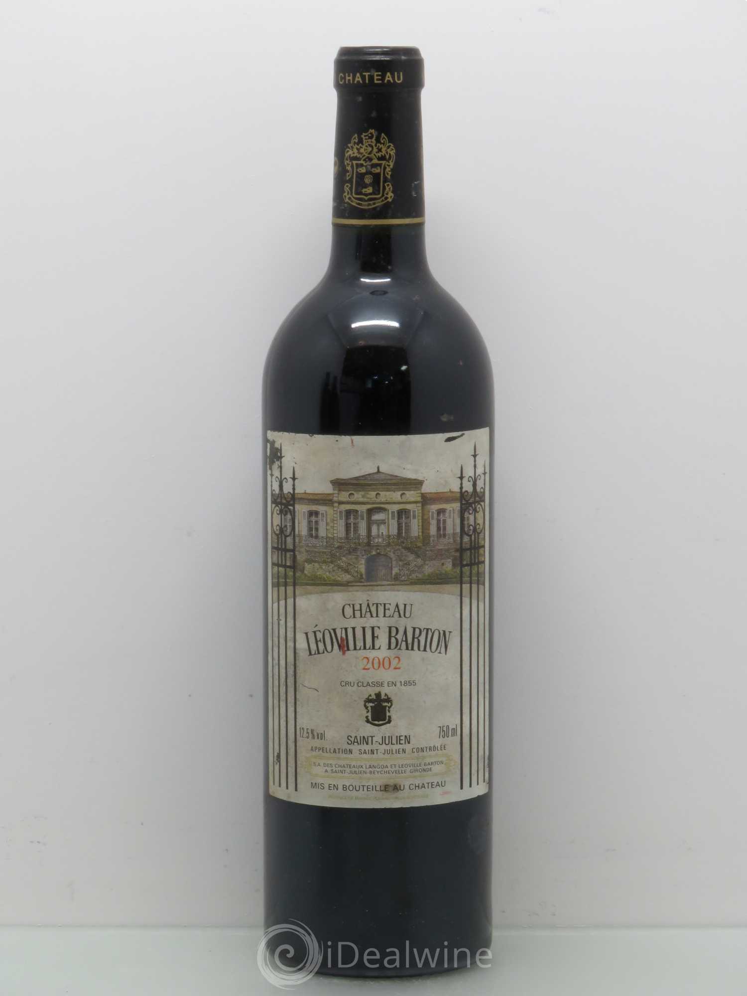 Château Léoville Barton 2ème Grand Cru Classé 2002 - Lot de 1 bouteille - 0