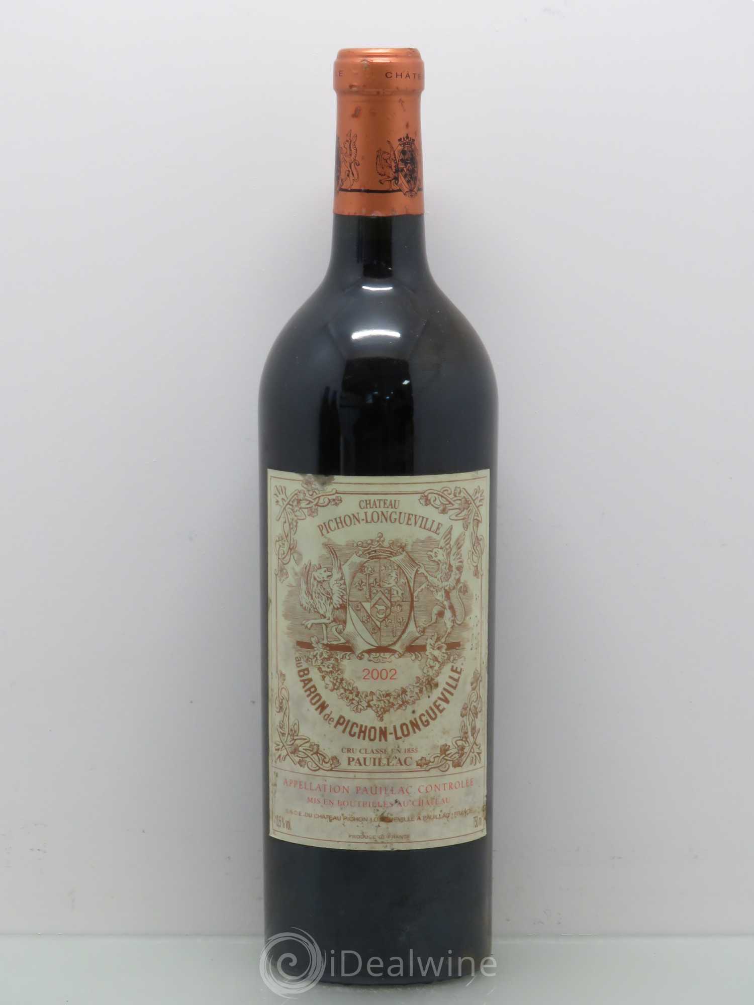 Pichon Longueville Baron 2ème Grand Cru Classé 2002 - Lot de 1 bouteille - 0