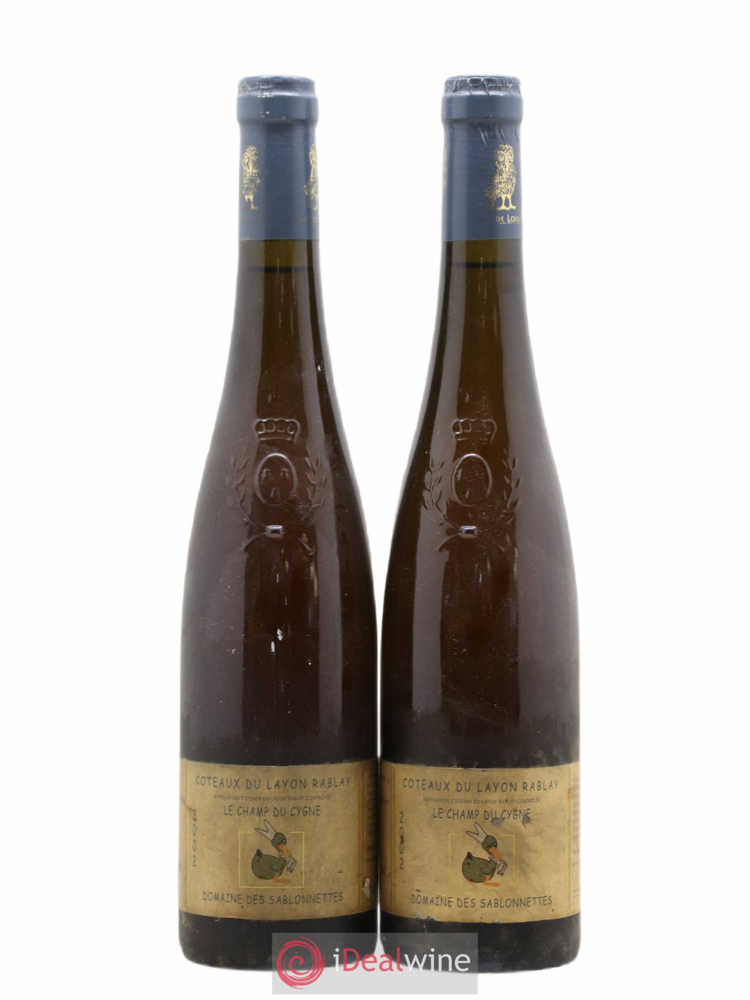 Coteaux du Layon Rablay Champ du Cygne Domaine des Sablonnettes 50cl 2002 - Lotto di 2 bottiglie - 0