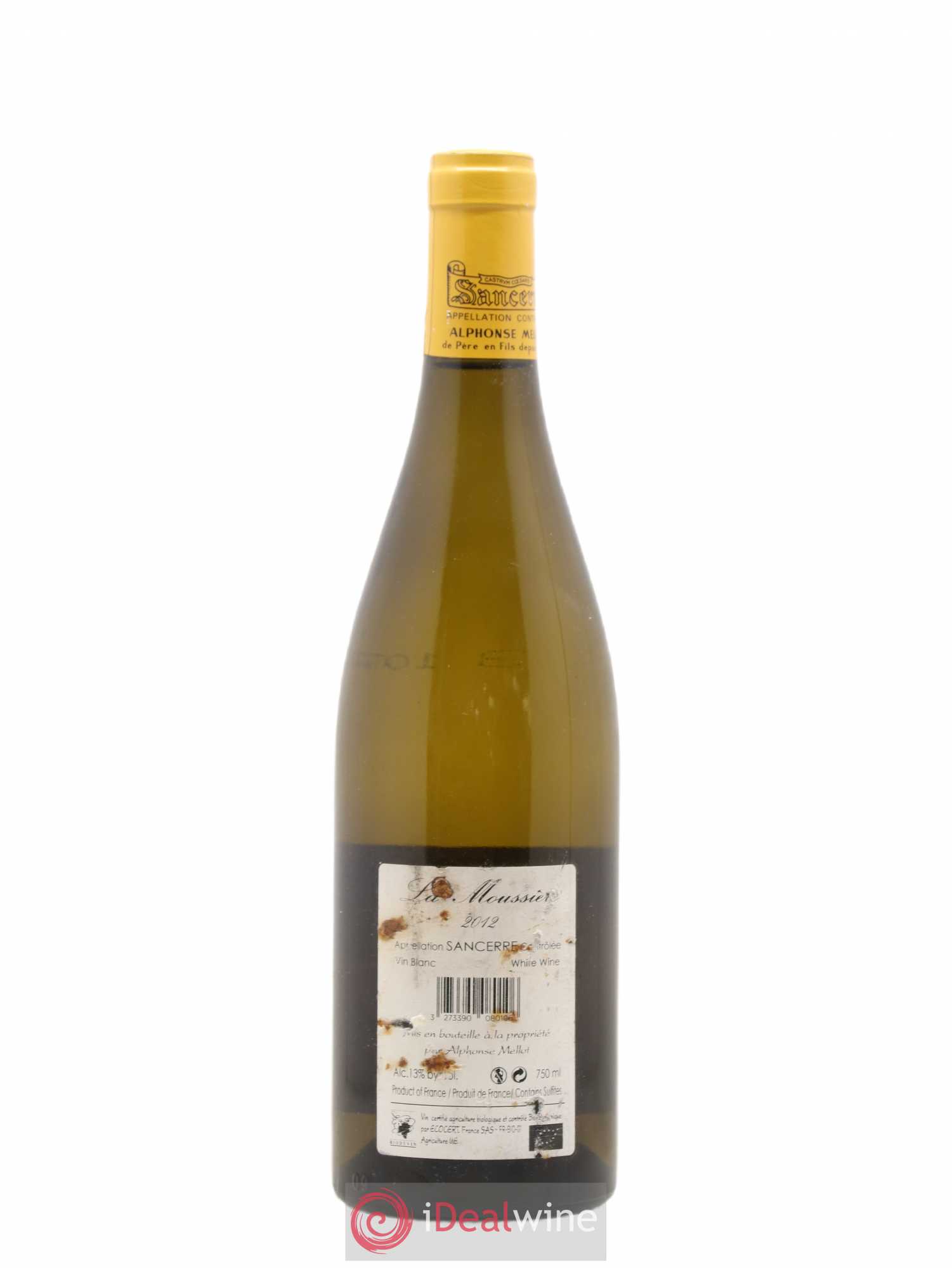 Sancerre La Moussière Alphonse Mellot 2012 - Lot de 1 bouteille - 1